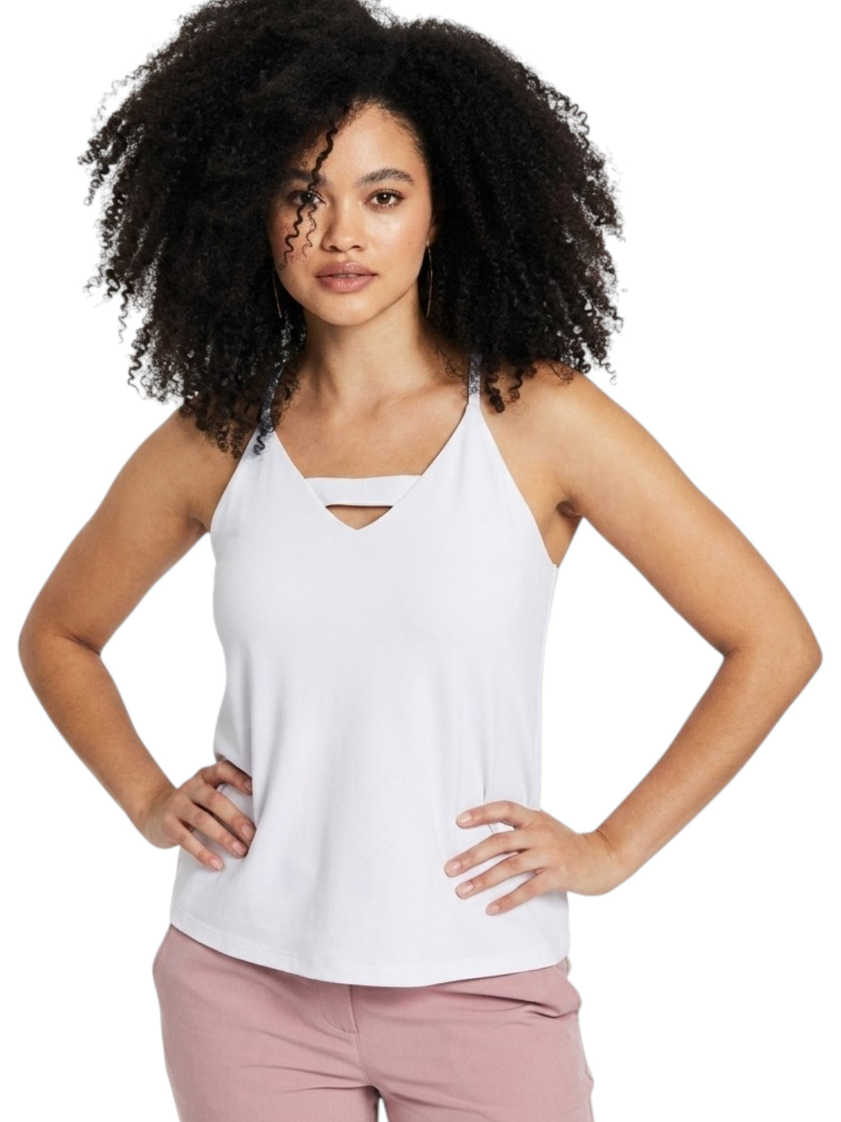 Image for Women's Plain Solid Top,White