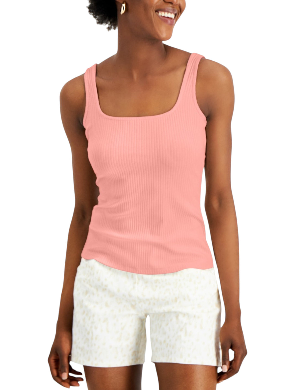 Image for Women's Ribbed Top,Light Coral