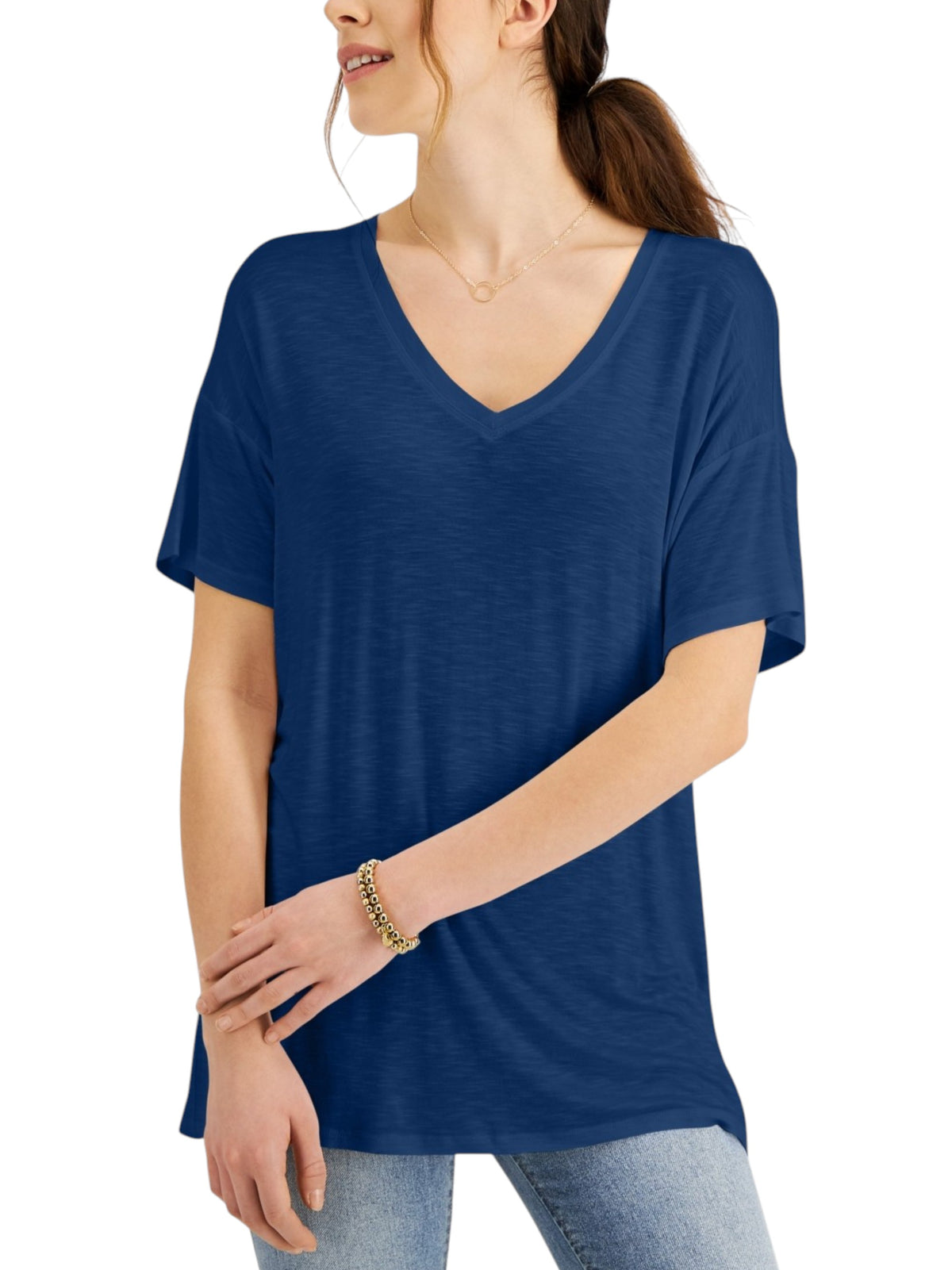 Image for Women's Plain Top,Dark Blue