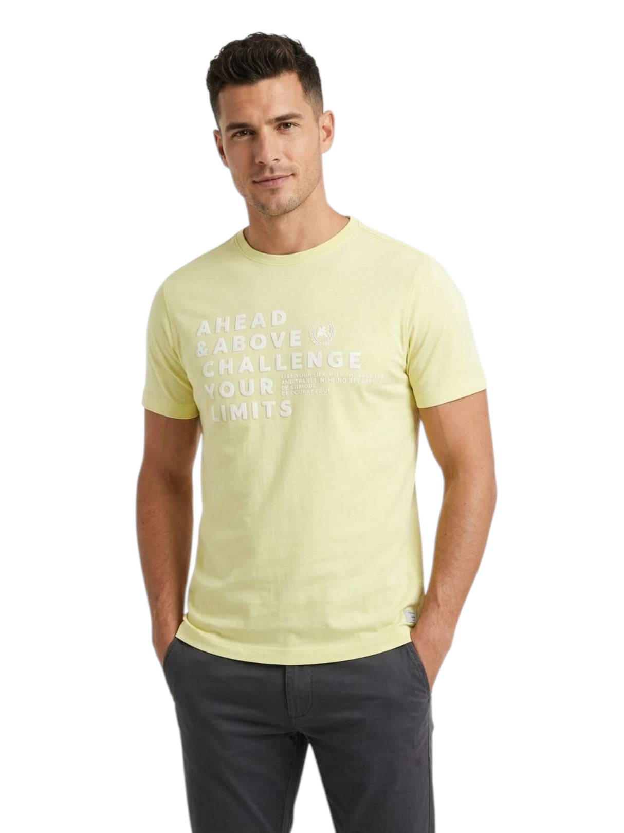 Image for Men's Printed Top,Yellow