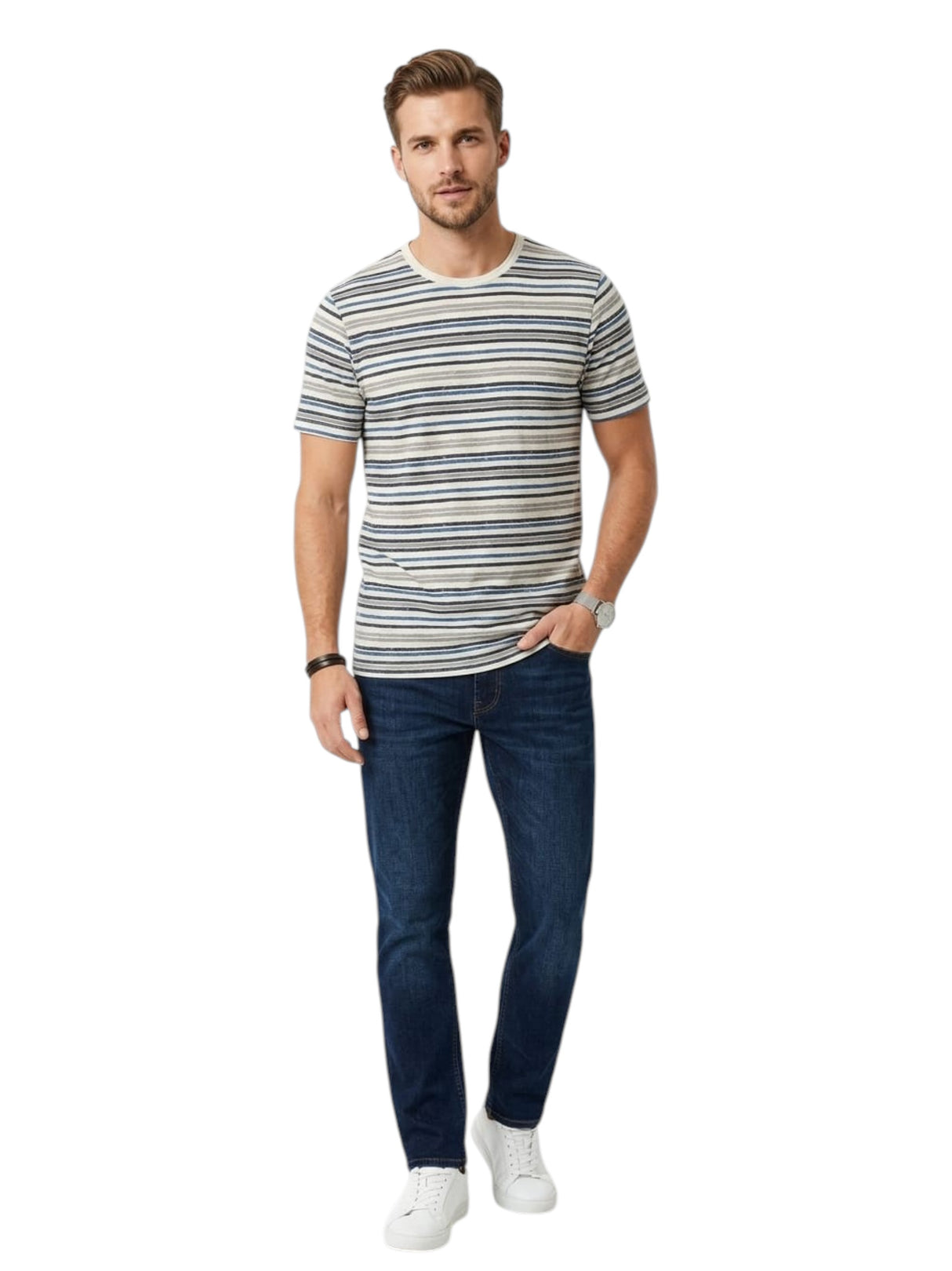 Image for Men's Striped Top,Multi