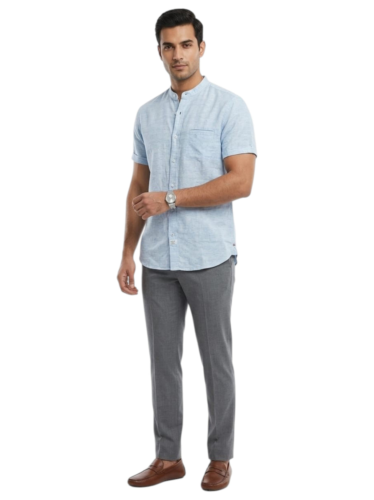 Image for Men's Heather Top,Light Blue