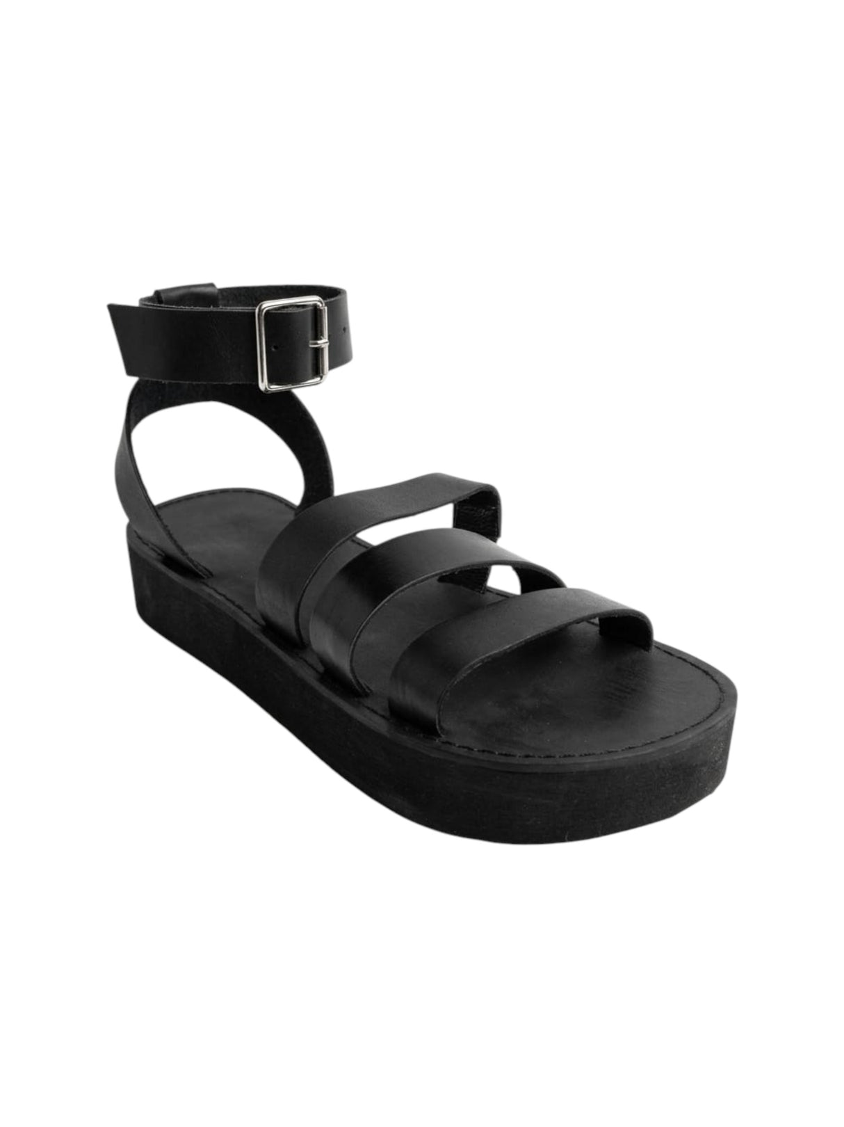 Image for Women's Ribbed Sandal,Black