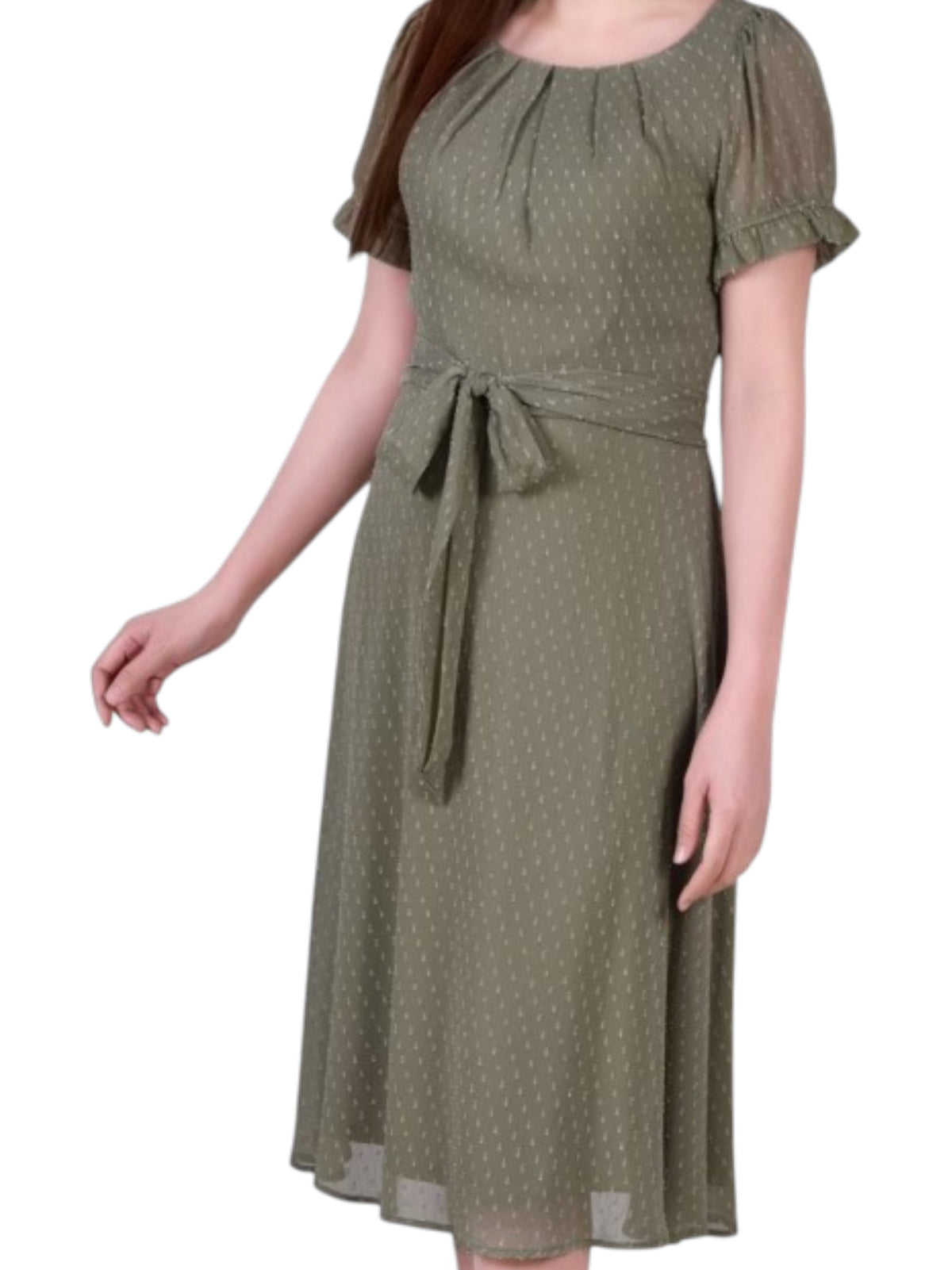 Image for Women's Knitted Dress,Dusty Olive
