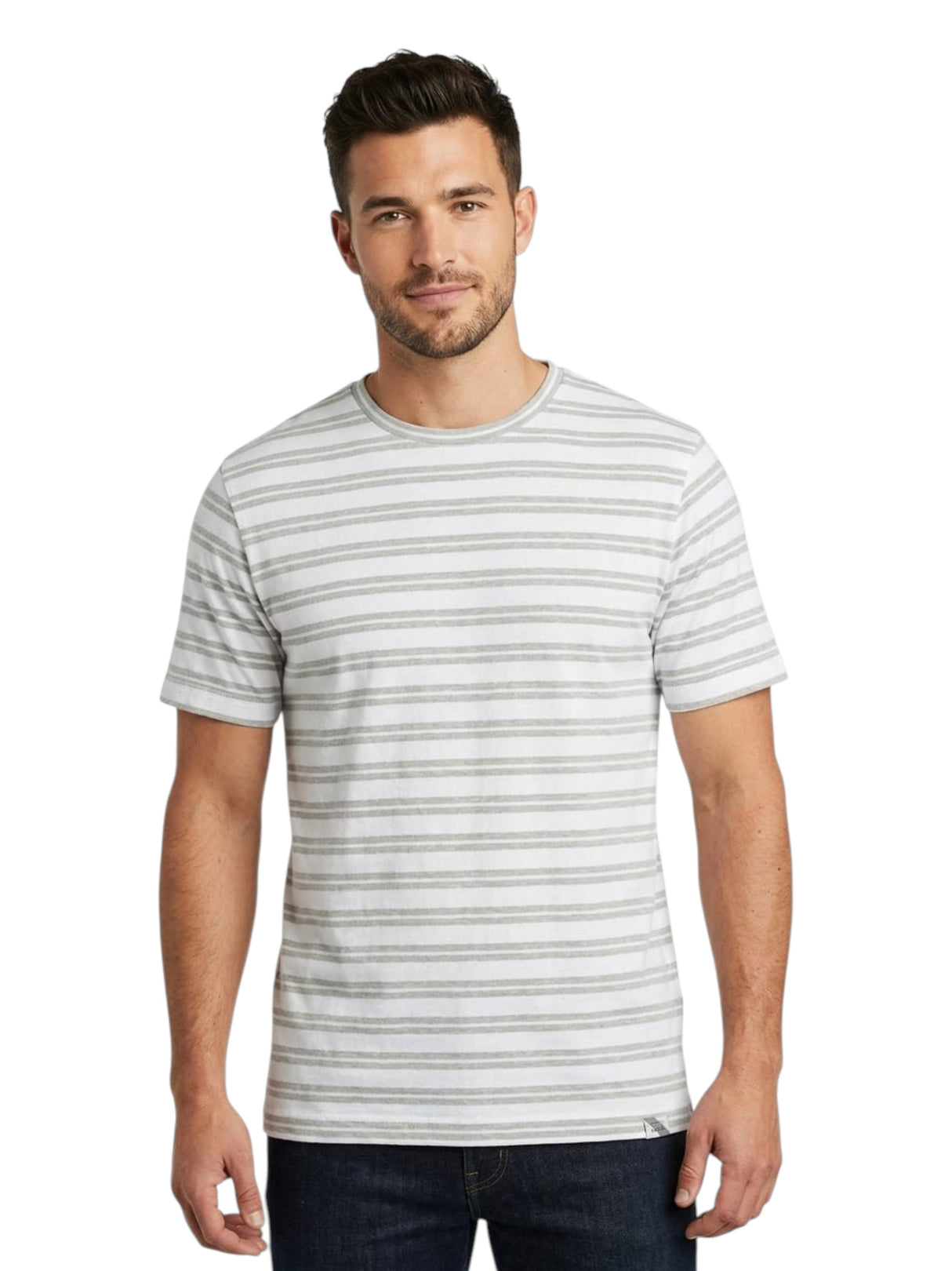 Image for Men's Striped Top,White