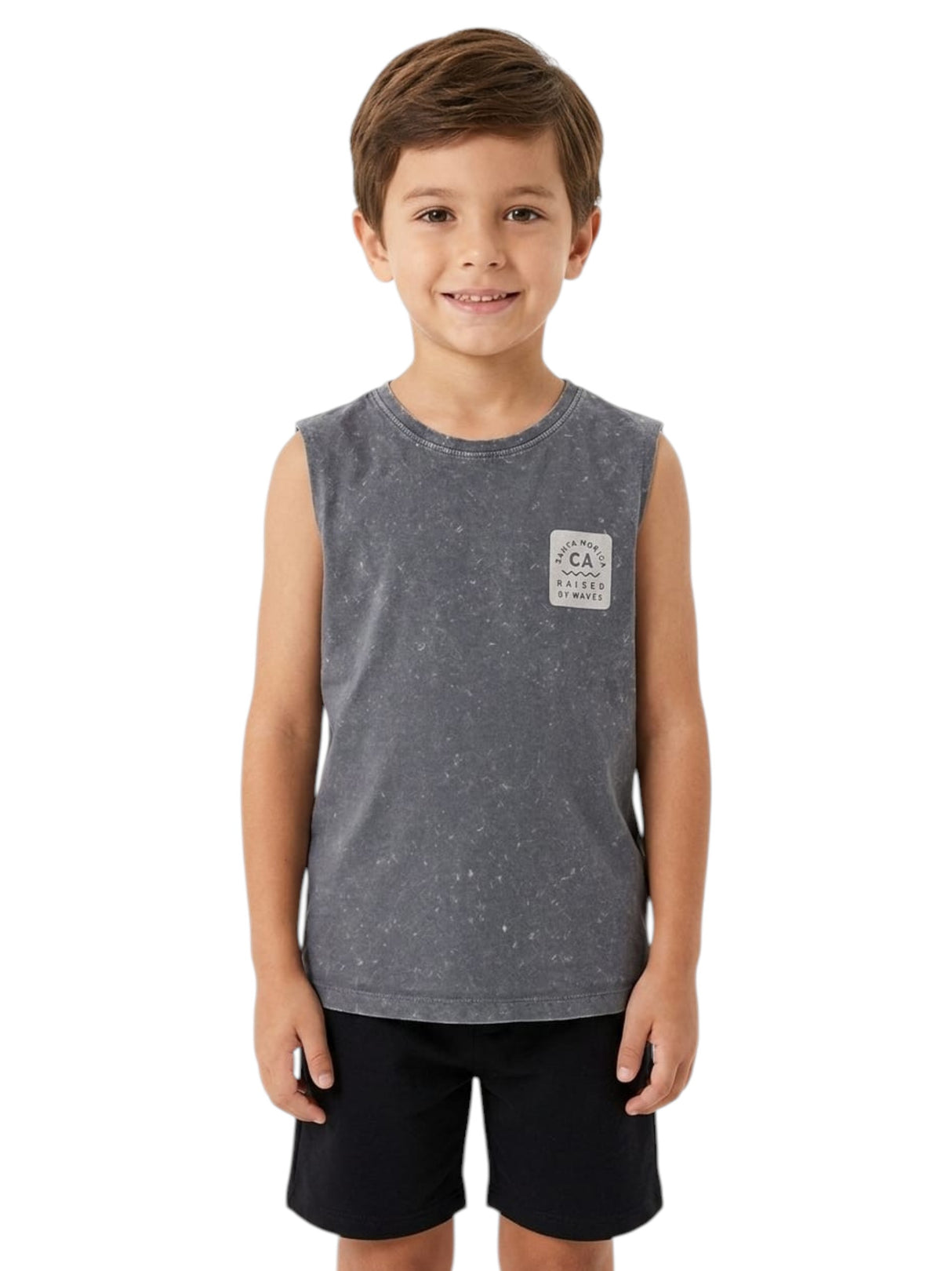 Image for Kids Boy's Printed Tpo,Dark Grey