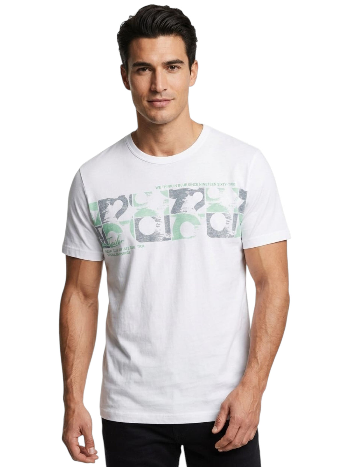 Image for Men's Printed Top,White