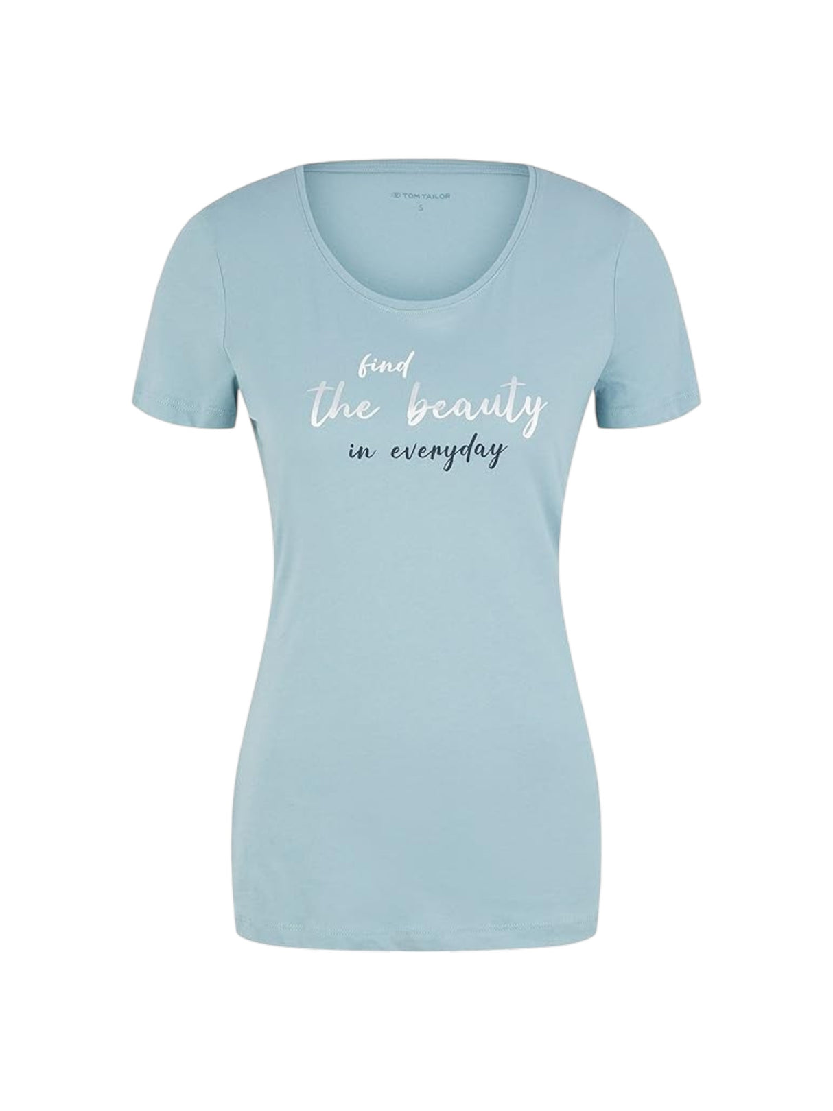 Image for Women's Printed Top,Dusty Aqua