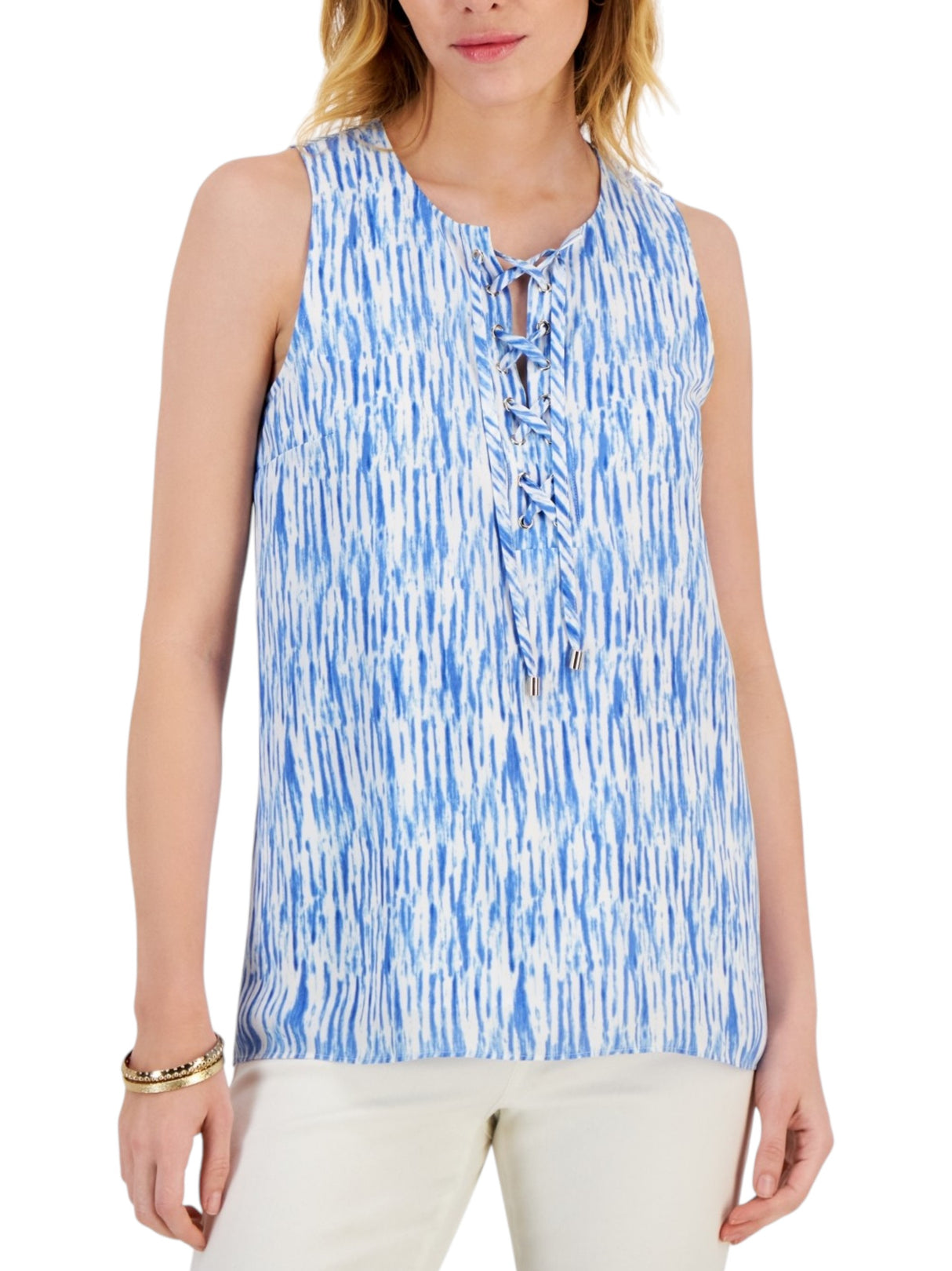Image for Women's Printed Top,Blue