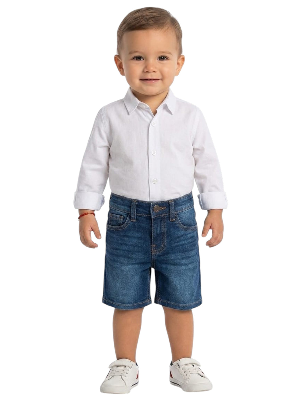 Image for Kids Boy's Plain Jeans Short,Navy