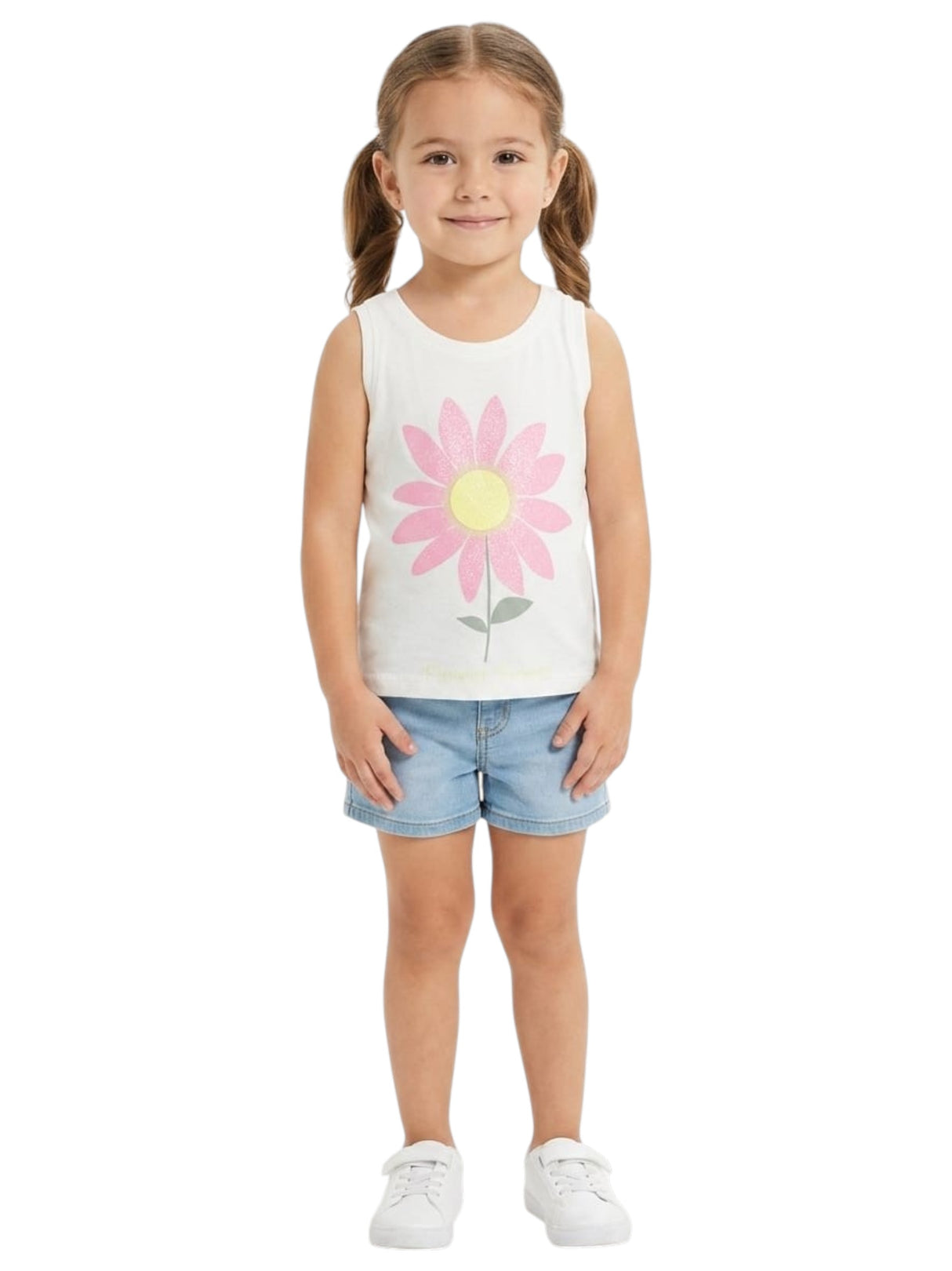 Image for Kids Girl's Printed Top,White