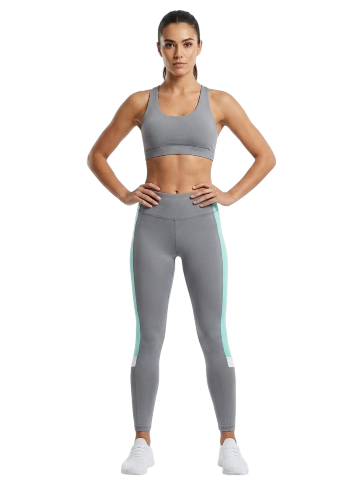 Image for Women's Colorblocked Legging,Grey