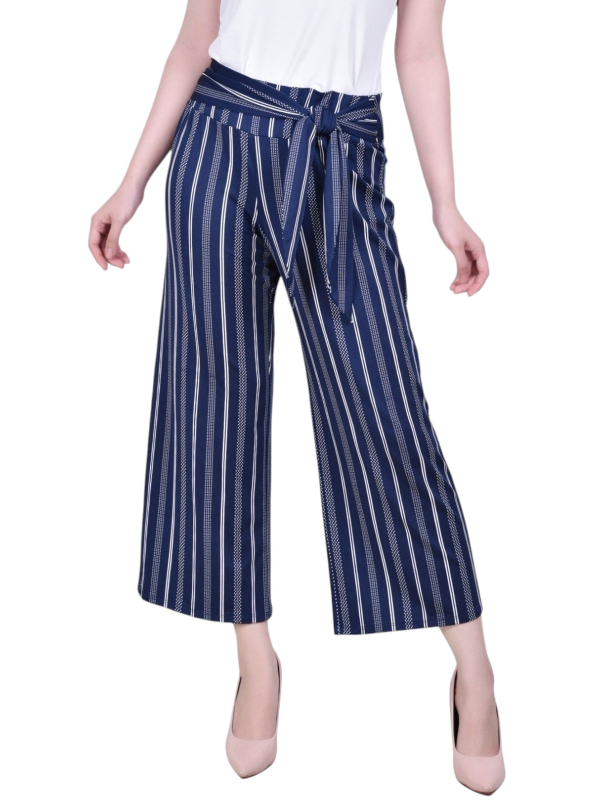 Image for Women's Striped Classic Pant,Navy/White