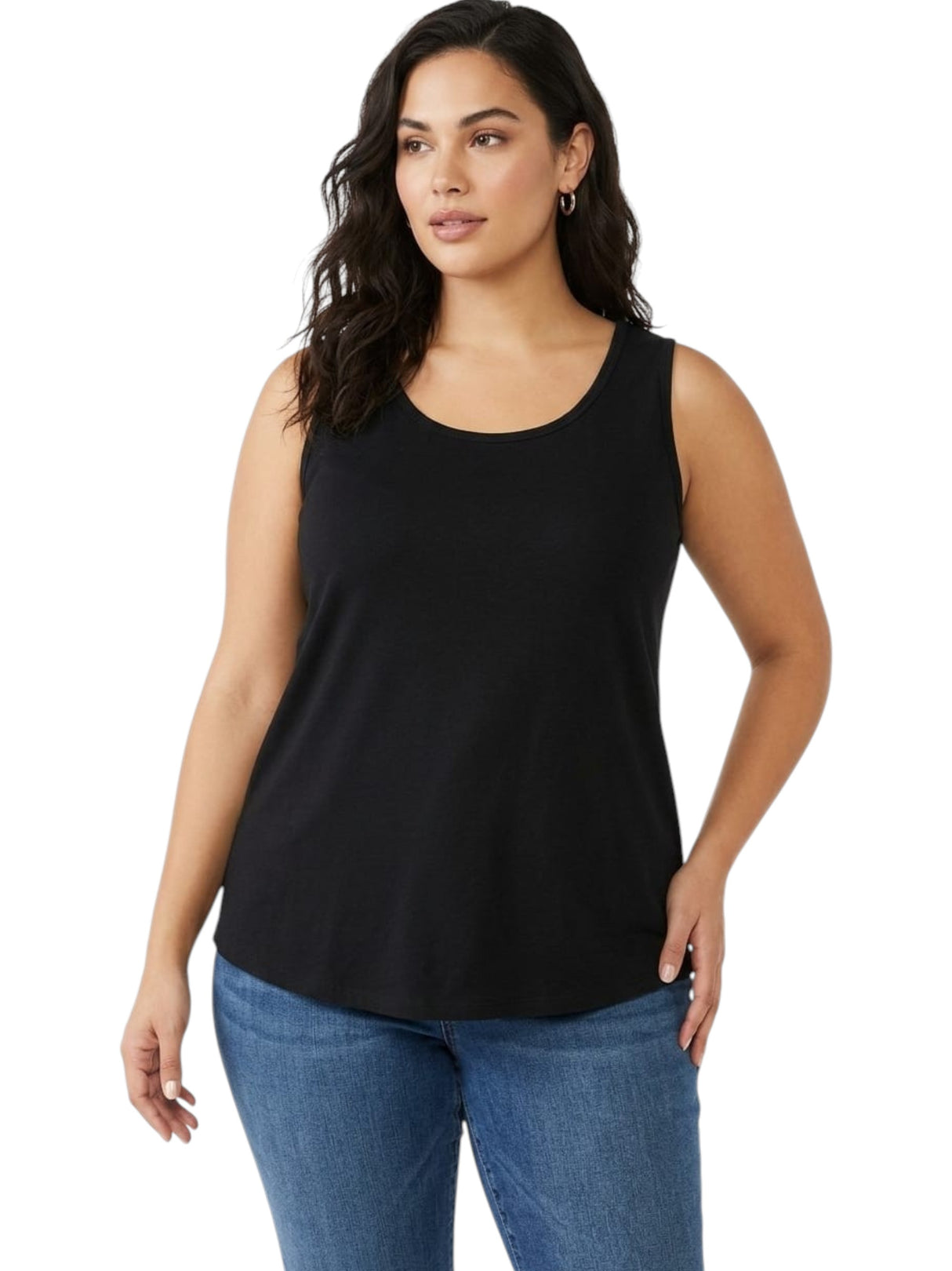 Image for Women's Plain Solid Top,Black