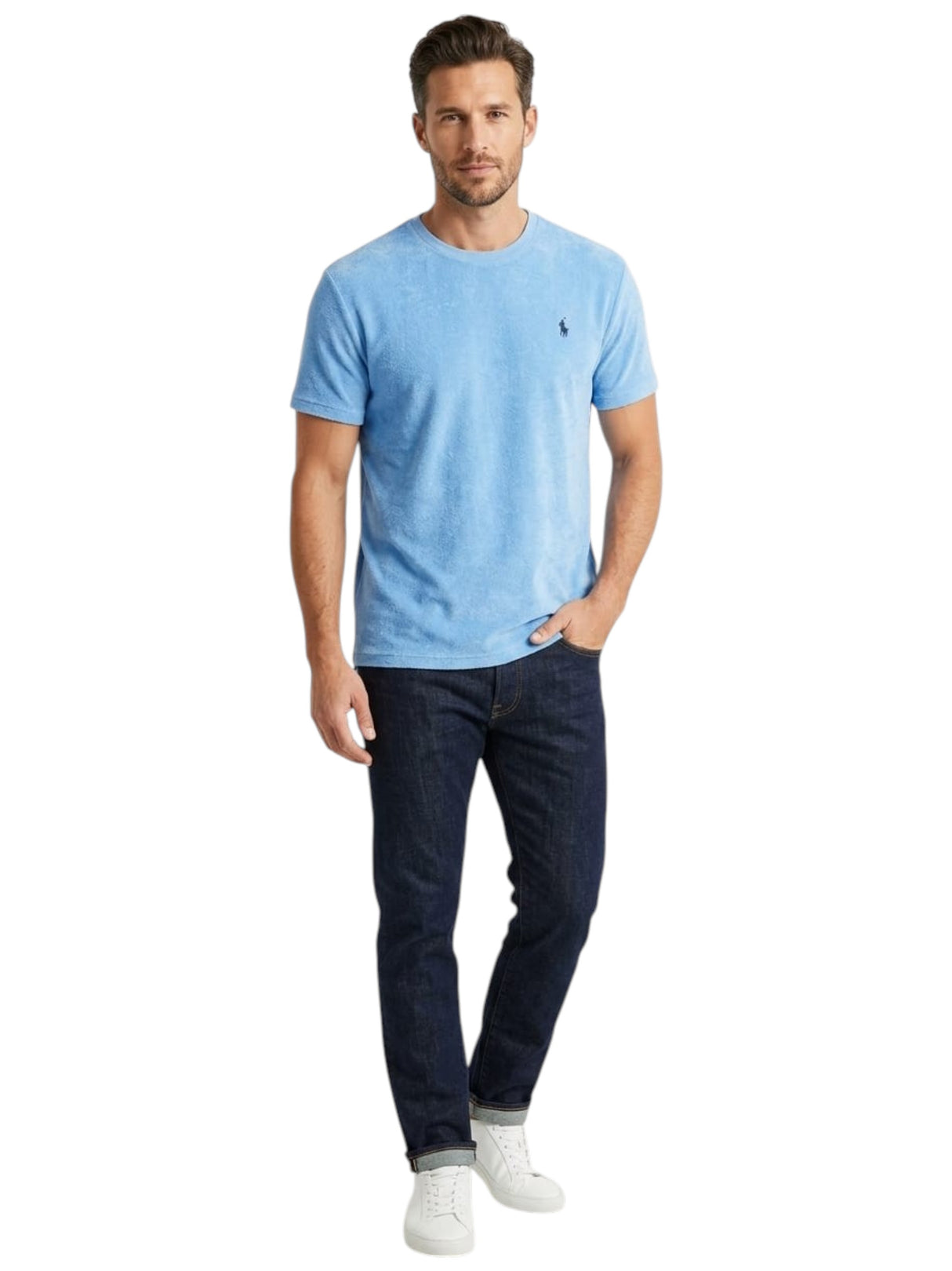 Image for Men's Textured Top,Blue
