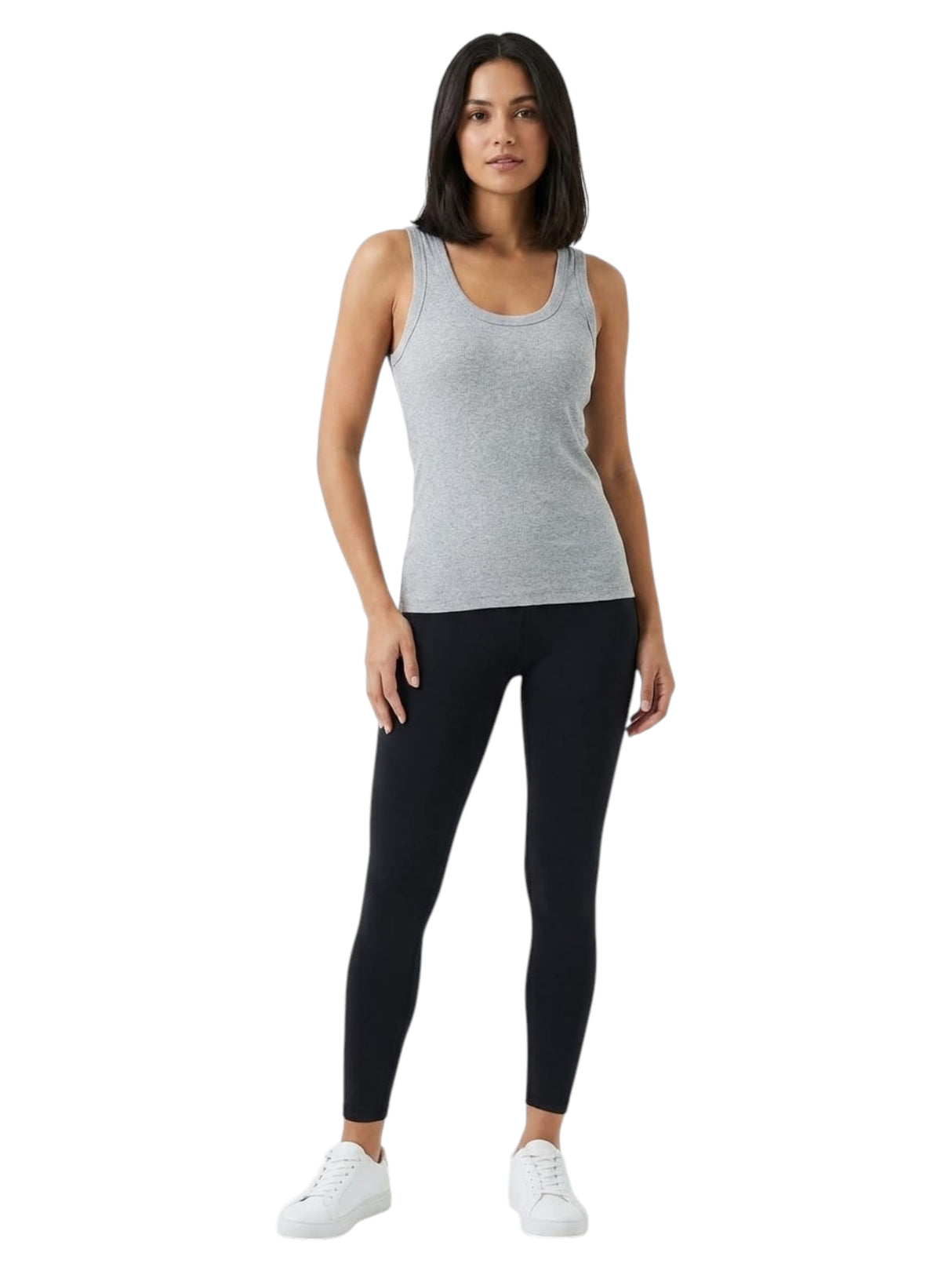 Image for Women's Ribbed Sport Top,Grey