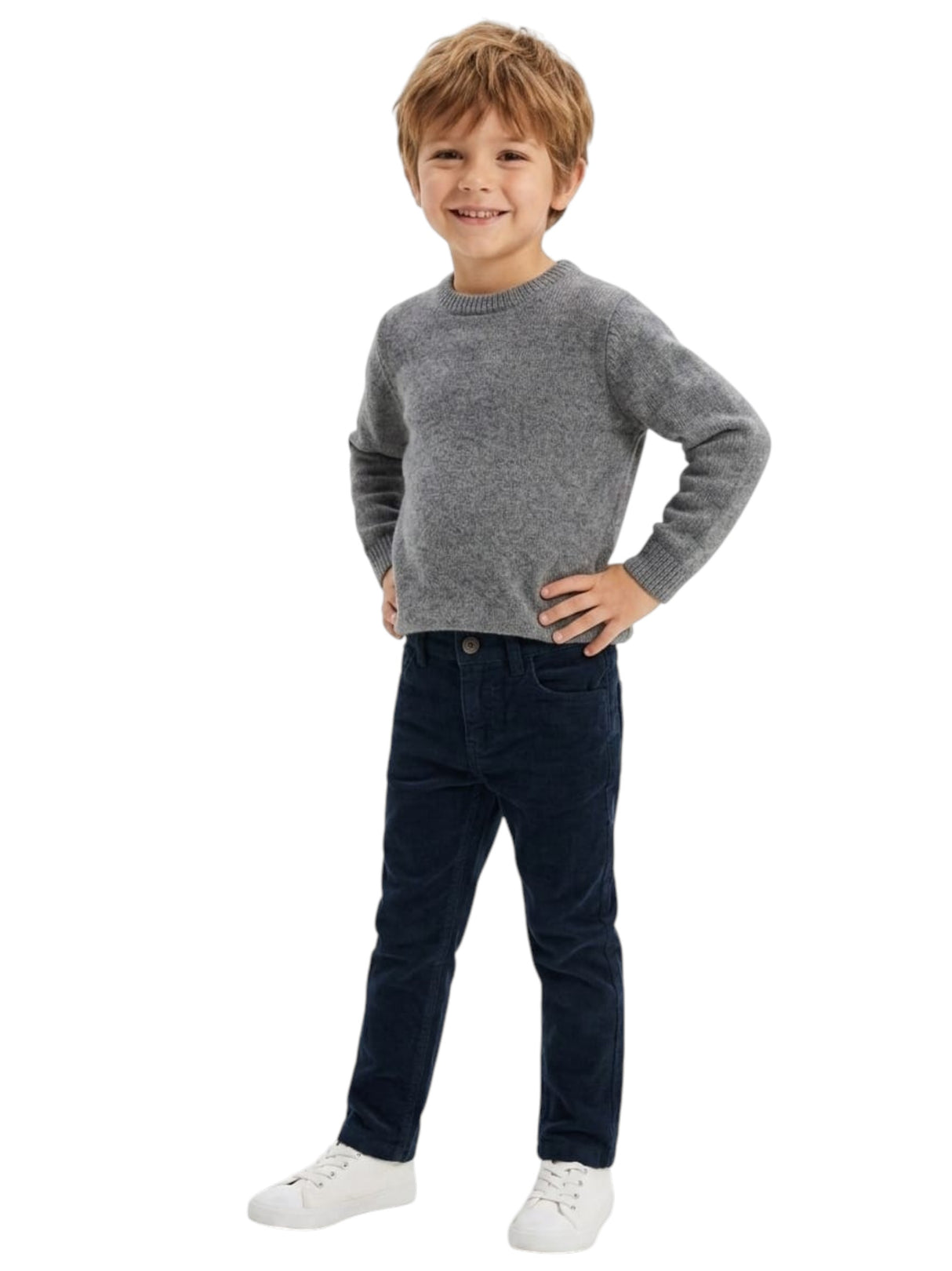 Image for Kids Boy's Ribbed Pant,Navy