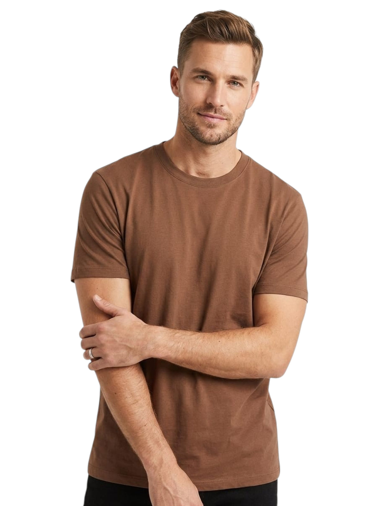 Image for Men's Plain Top,Brown