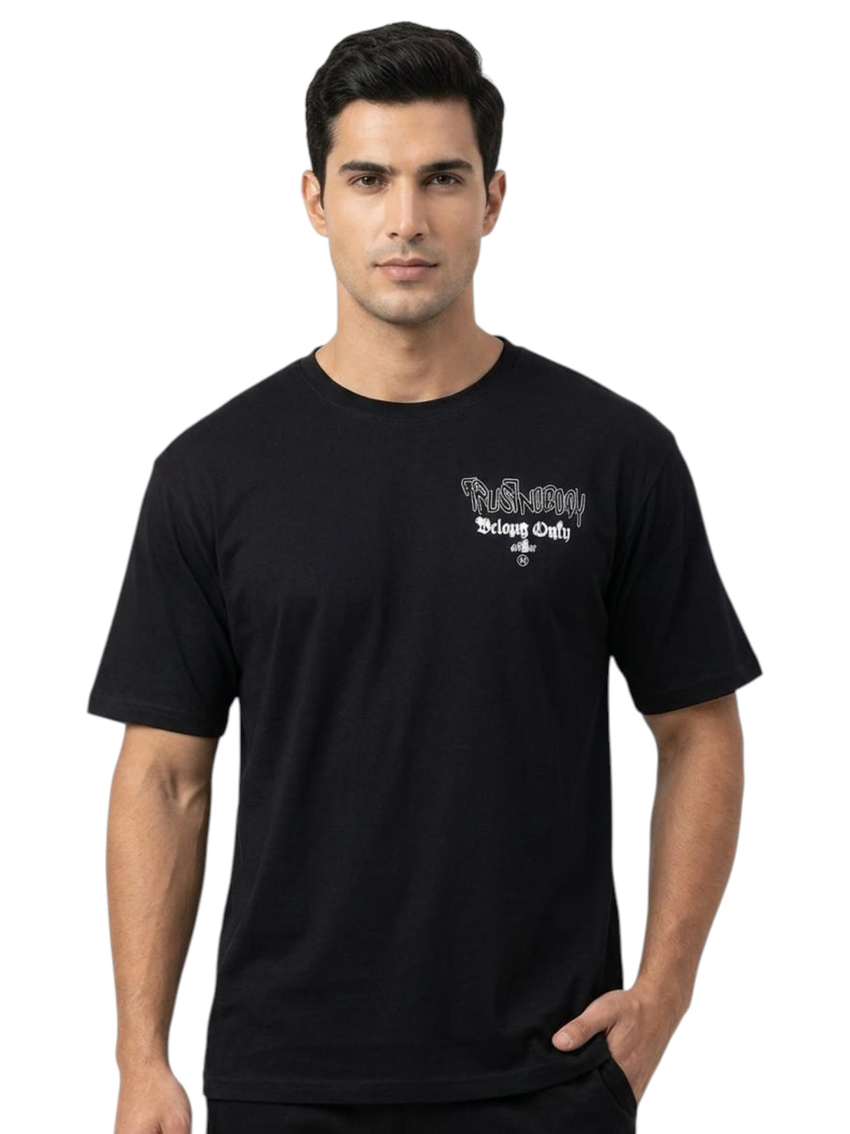Image for Men's Printed Top,Black