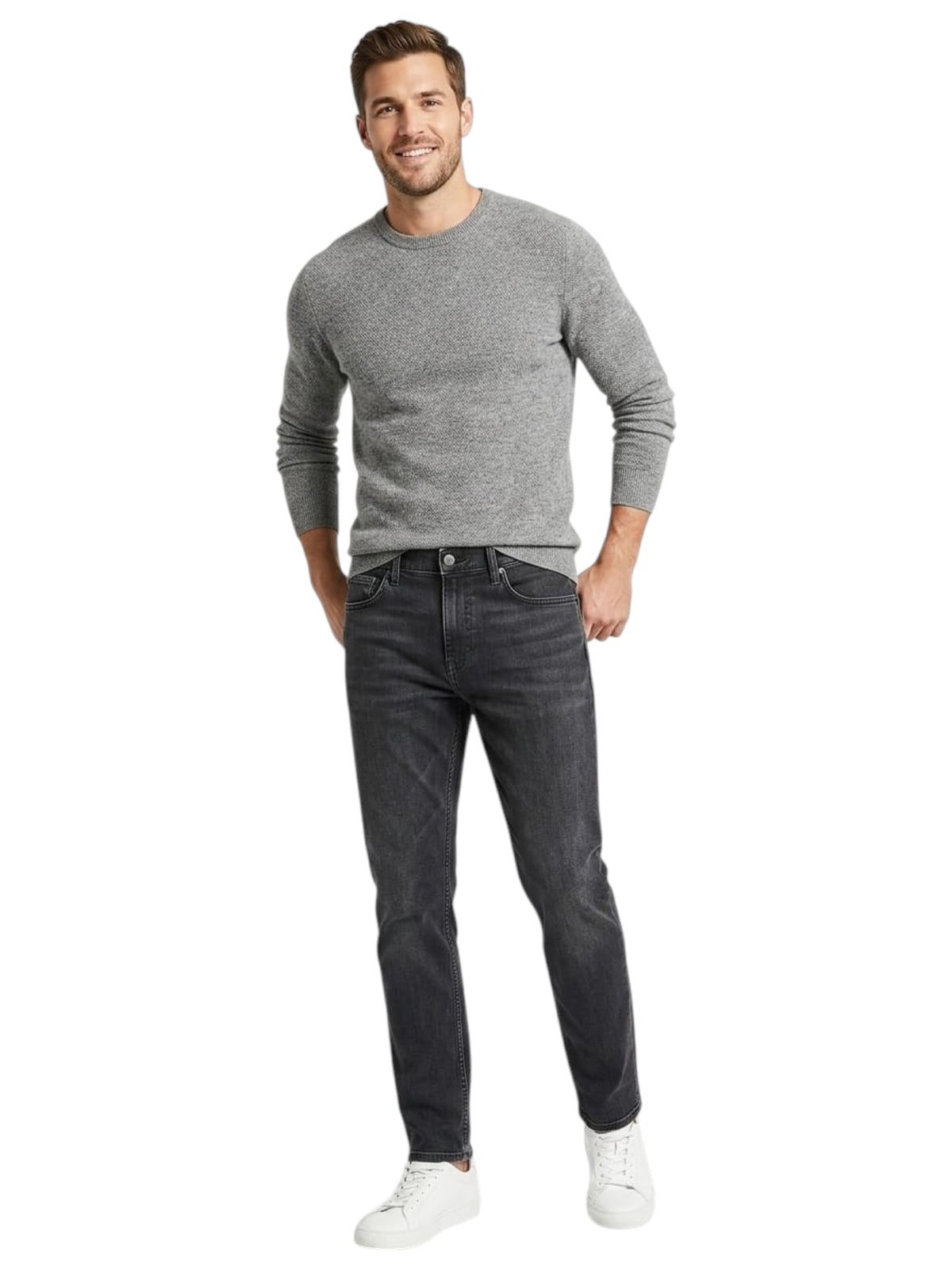 Image for Men's Plain Jeans,Black