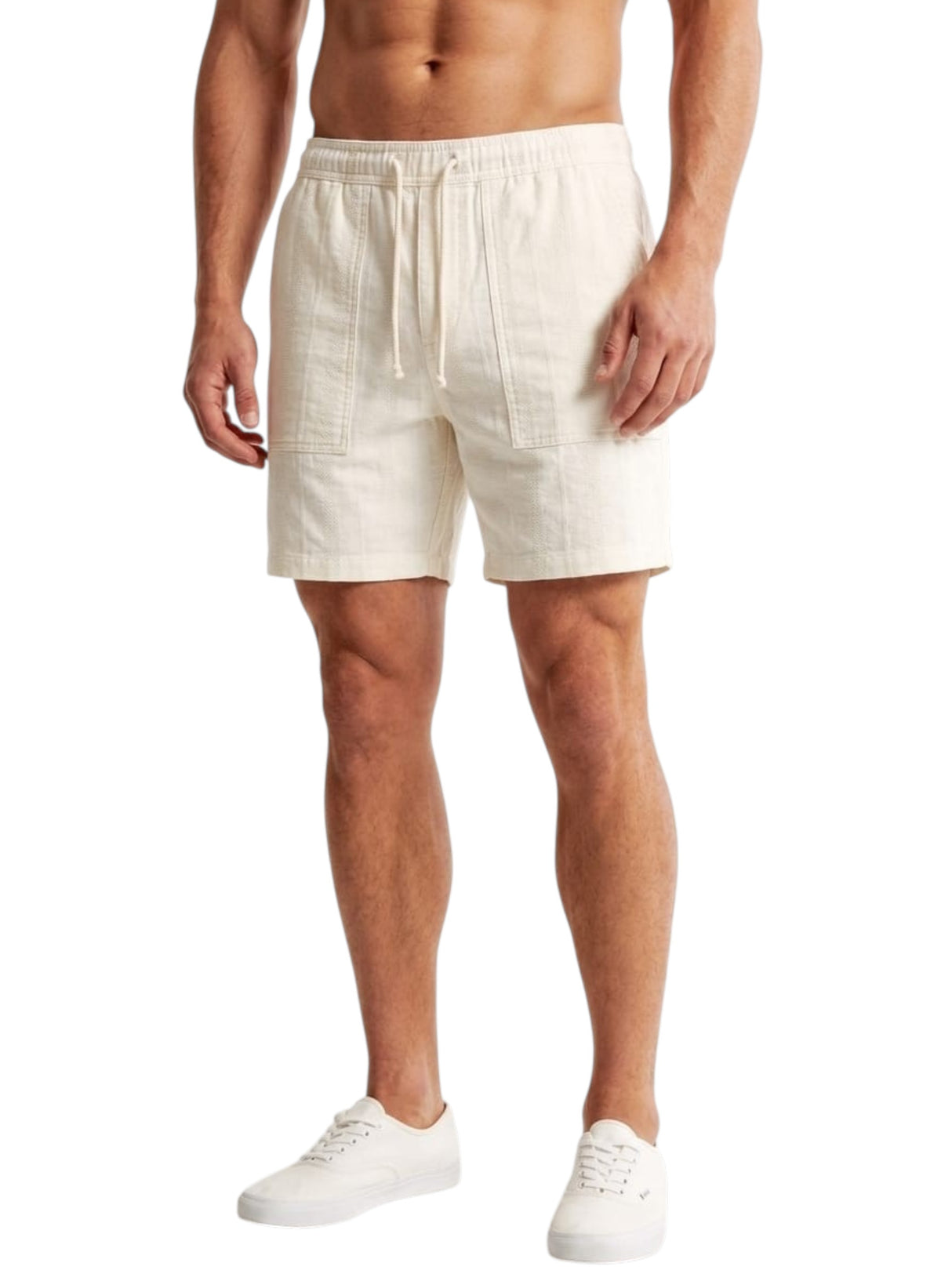 Image for Men's Textured Short,Off White