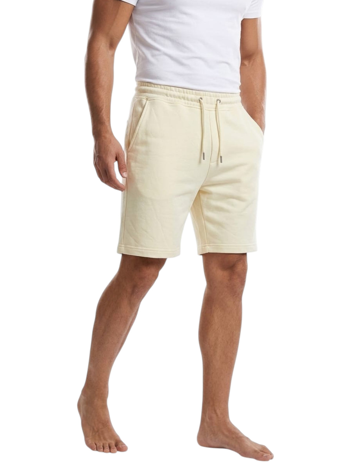 Image for Men's Plain Short,Cream Yellow