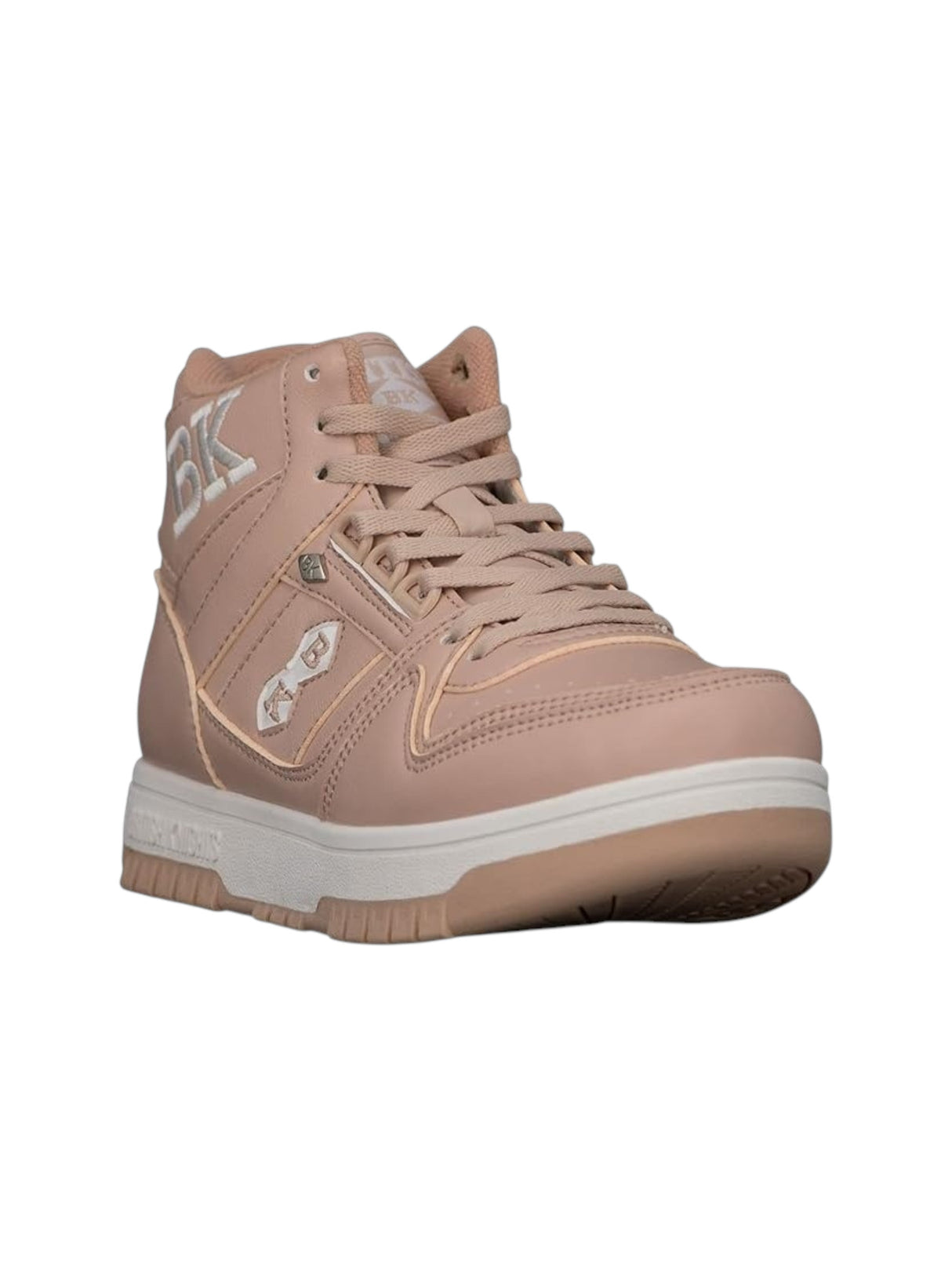 Image for Women's Logo Embroidered High Top Shoes,Dusty Pink