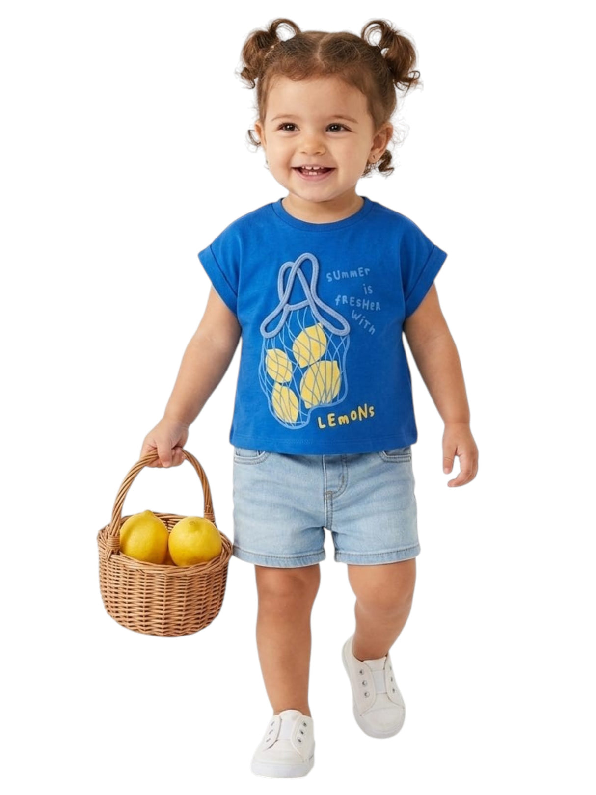 Image for Kids Girl's Printed Top,Indigo