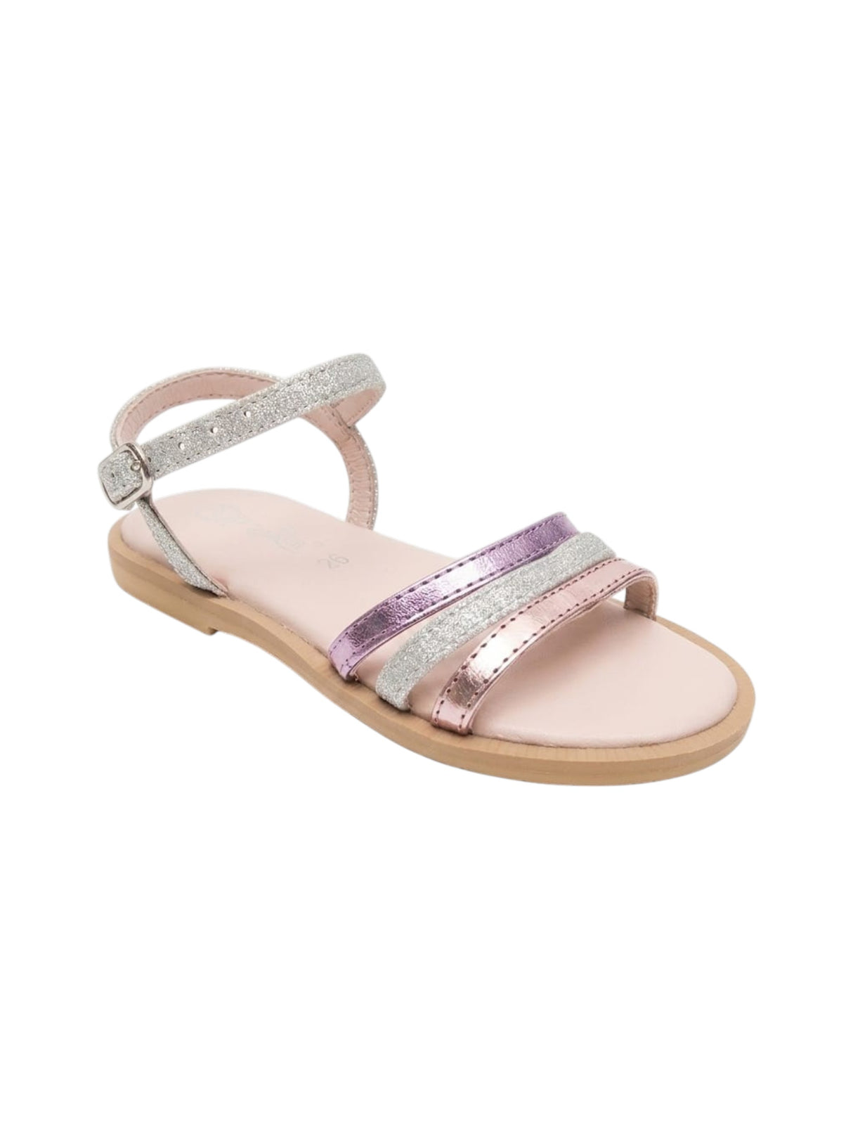 Image for Kids Girl's Ribbed Glitter Sandals,Multi