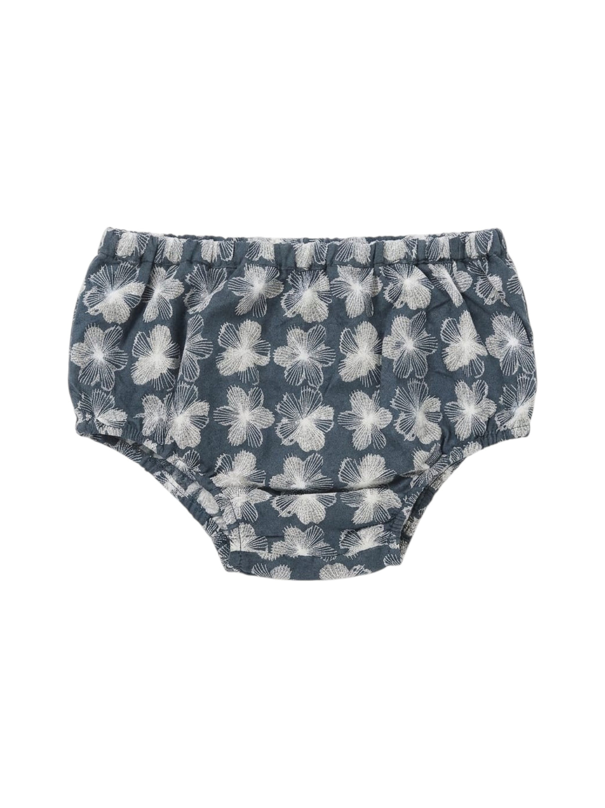 Image for Kids Girl's Floral Embroidered Slilp,Navy