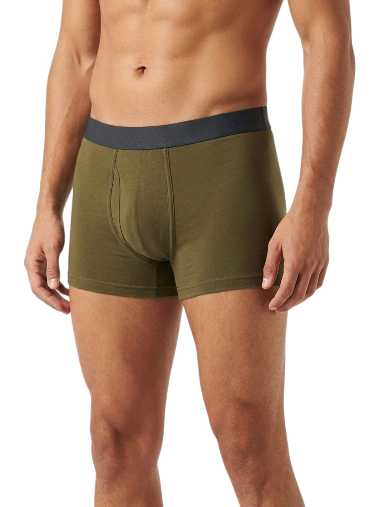 Image for Men's Plain Boxer,Olive