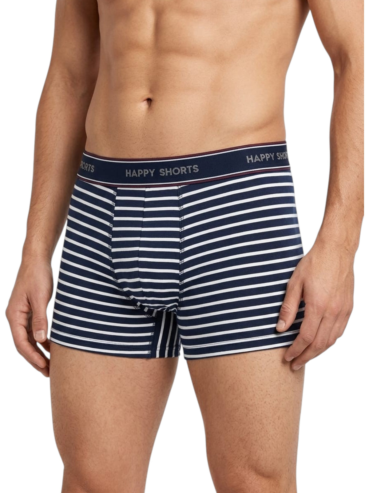 Image for Men's Striped Boxer,Navy