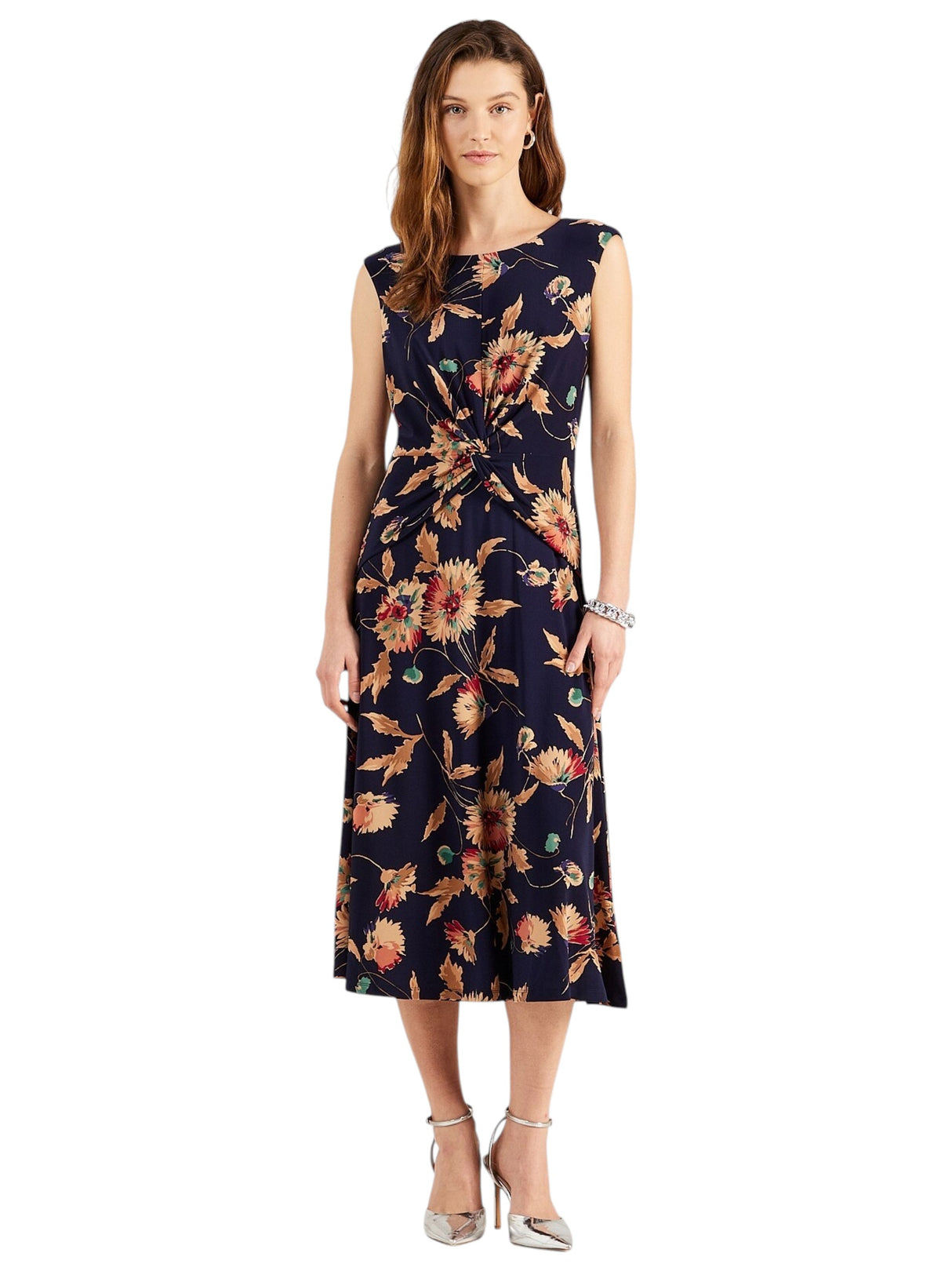 Image for Women's Printed Dress,Navy