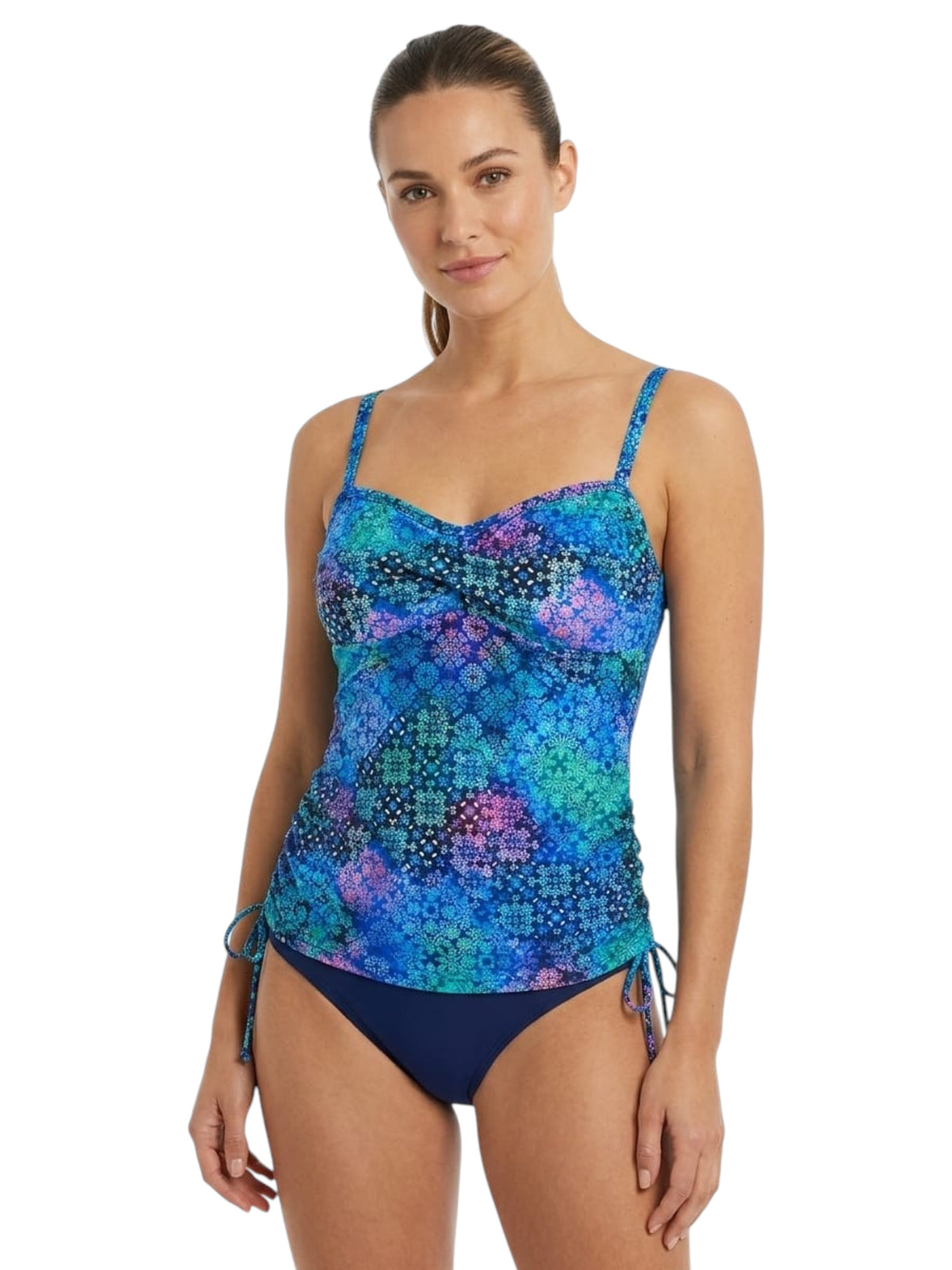 Image for Women's Printed Tankini Top,Multi