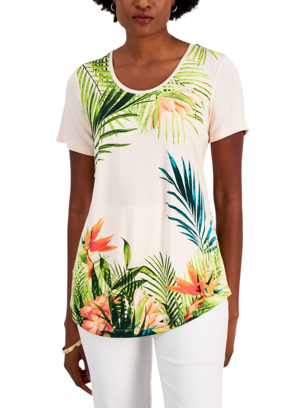 Image for Women's Floral Printed Top,Multi