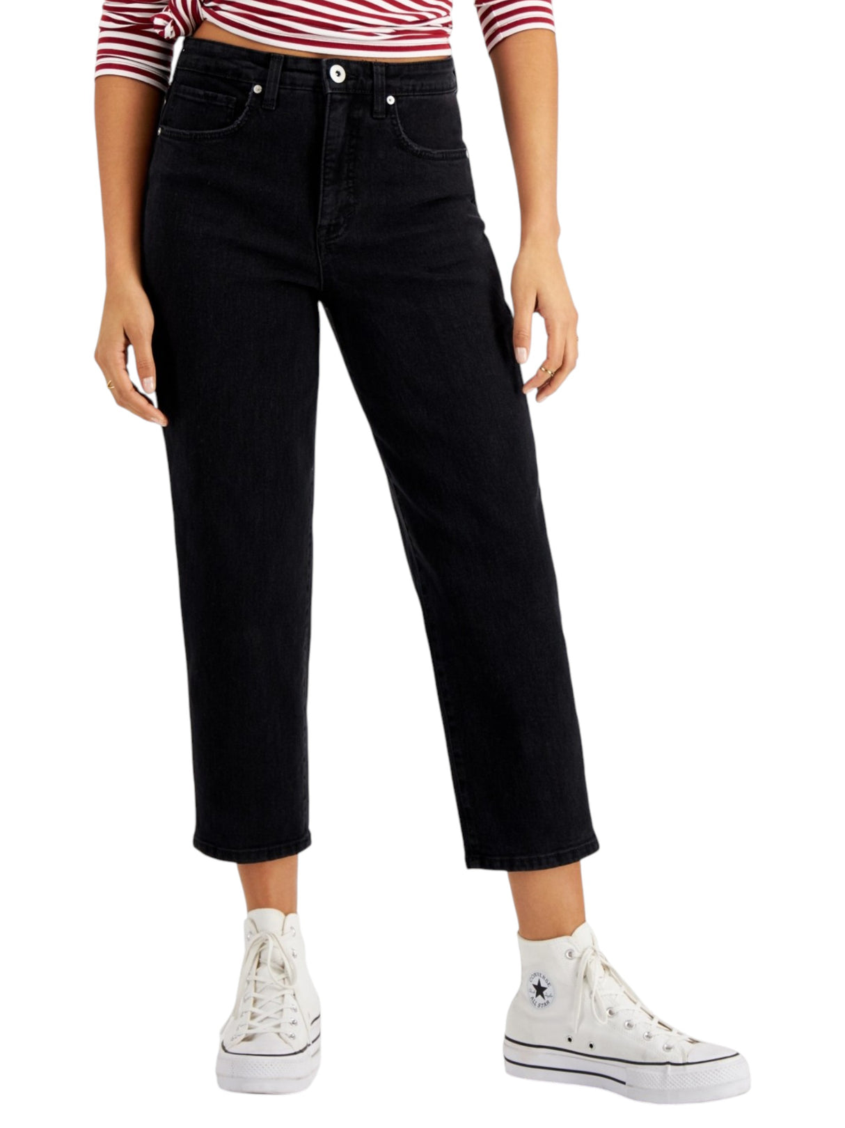 Image for Women's Plain Solid Jeans,Black