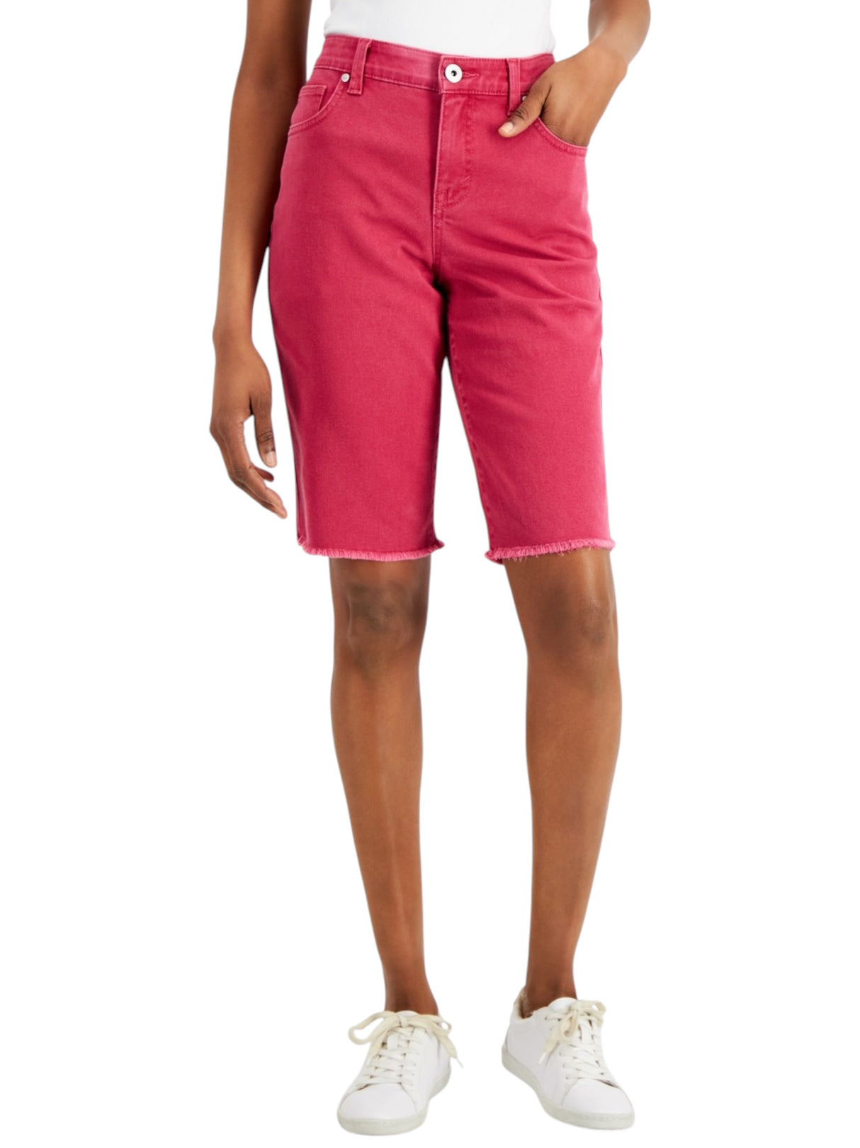 Image for Women's Plain Solid Short,Light Burgundy