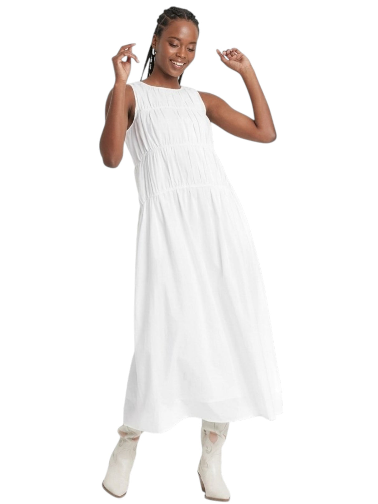 Image for Women's Textured Dress,White
