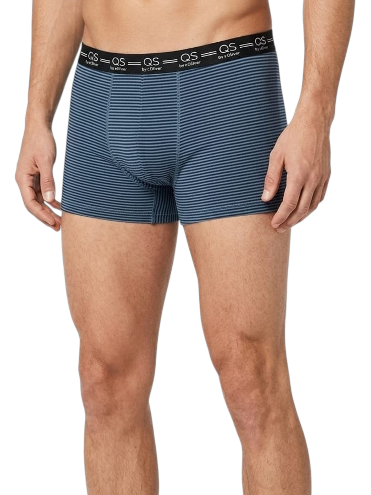 Image for Men's Striped Boxer,Navy