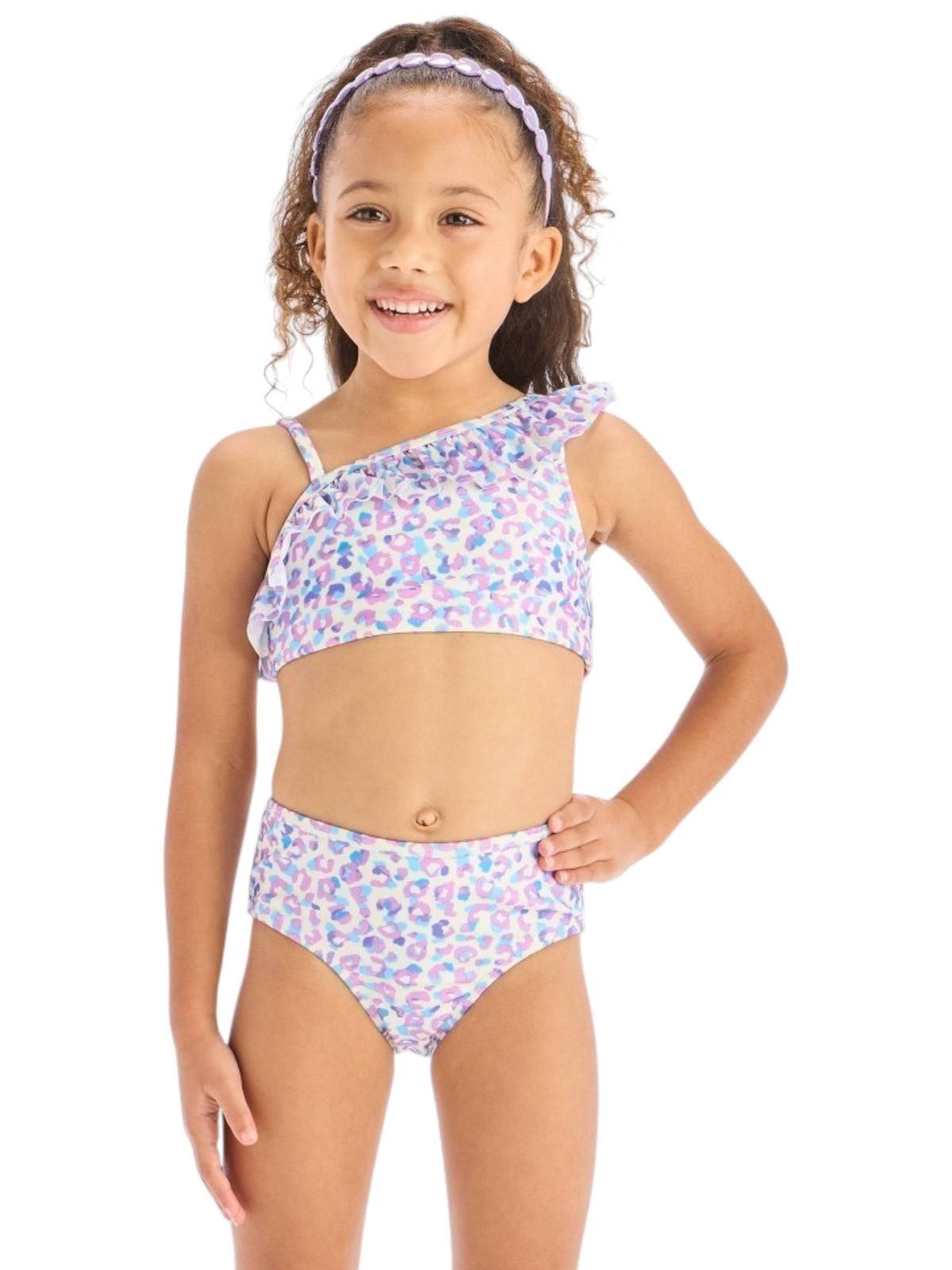 Image for Kids Girl's Printed Bikini Top,White