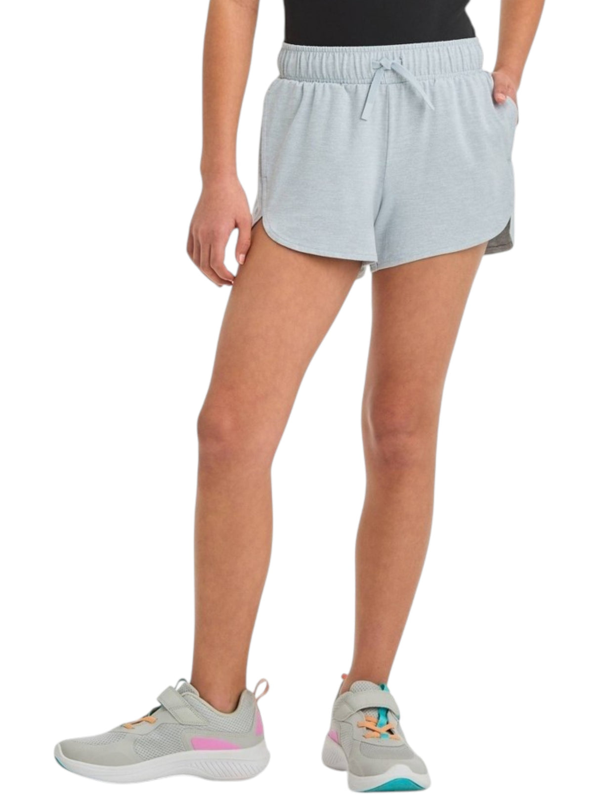 Image for Kids Girl's Plain Short,Grey