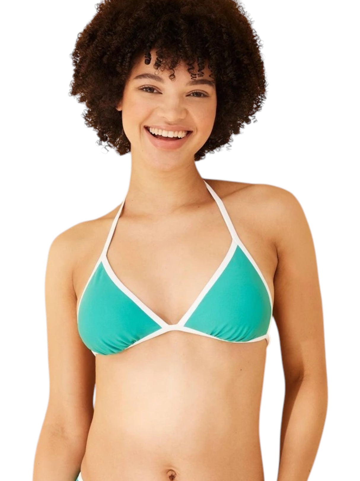 Image for Women's Colorblocked Bikini Top,Green