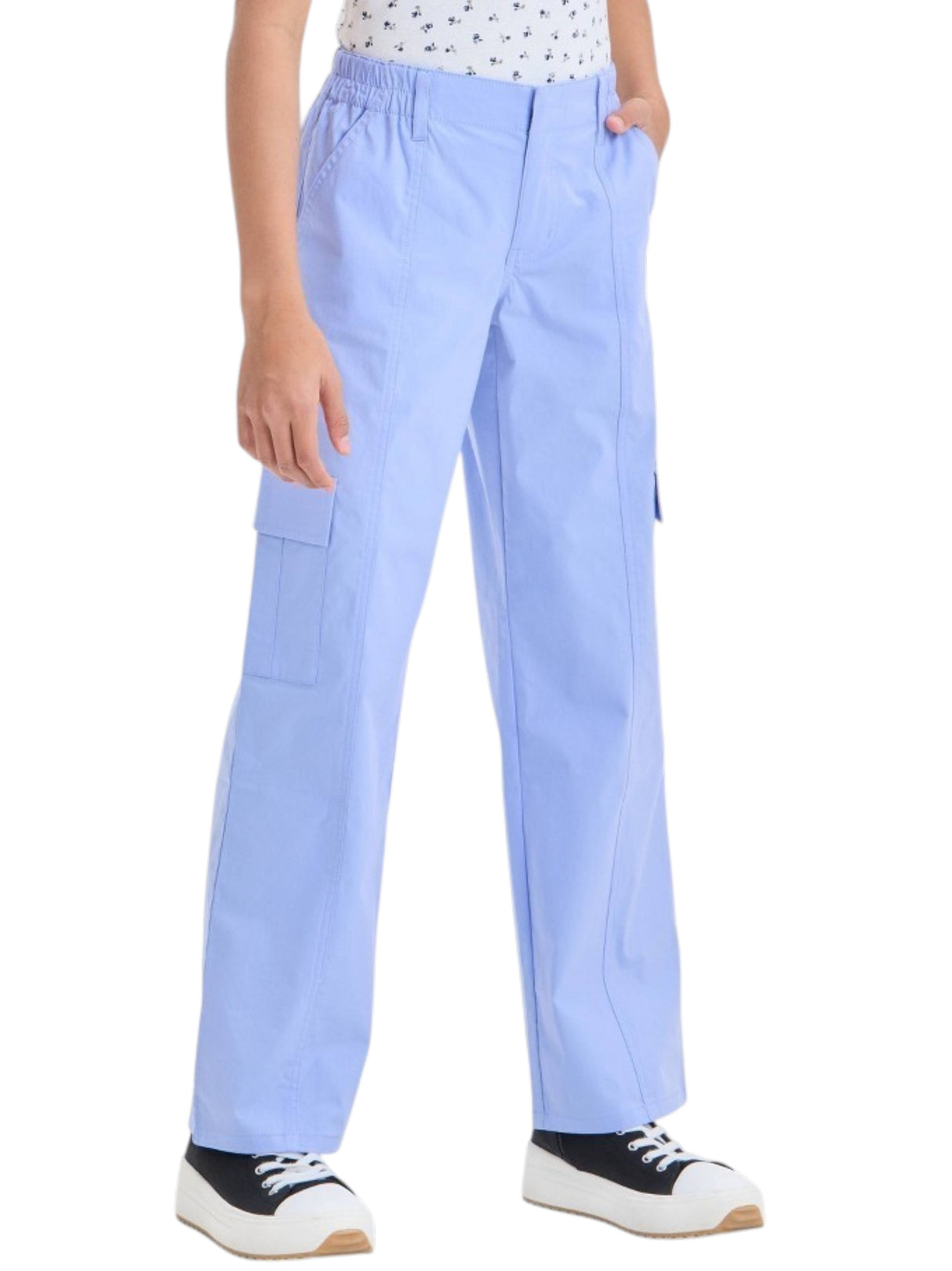 Image for Kids Girl's Plain Solid Pant,Light Blue