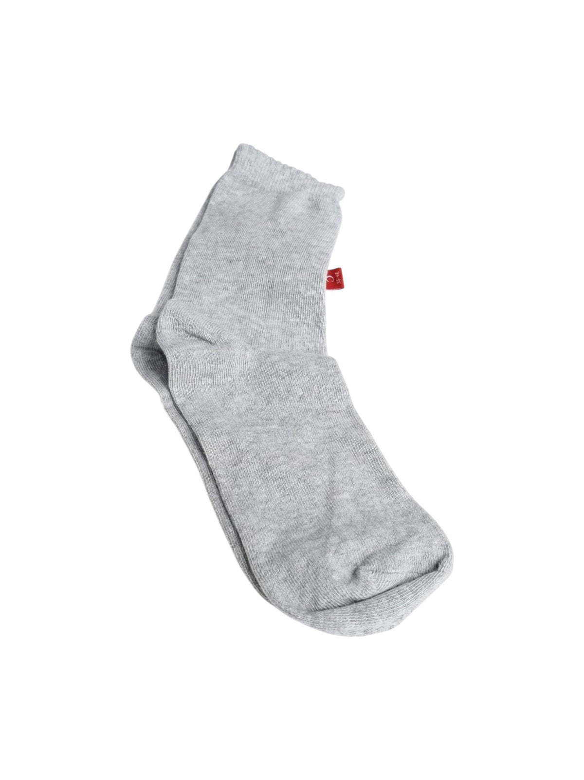Image for Women's 1 Pair Ribbed Crew Socks,Grey