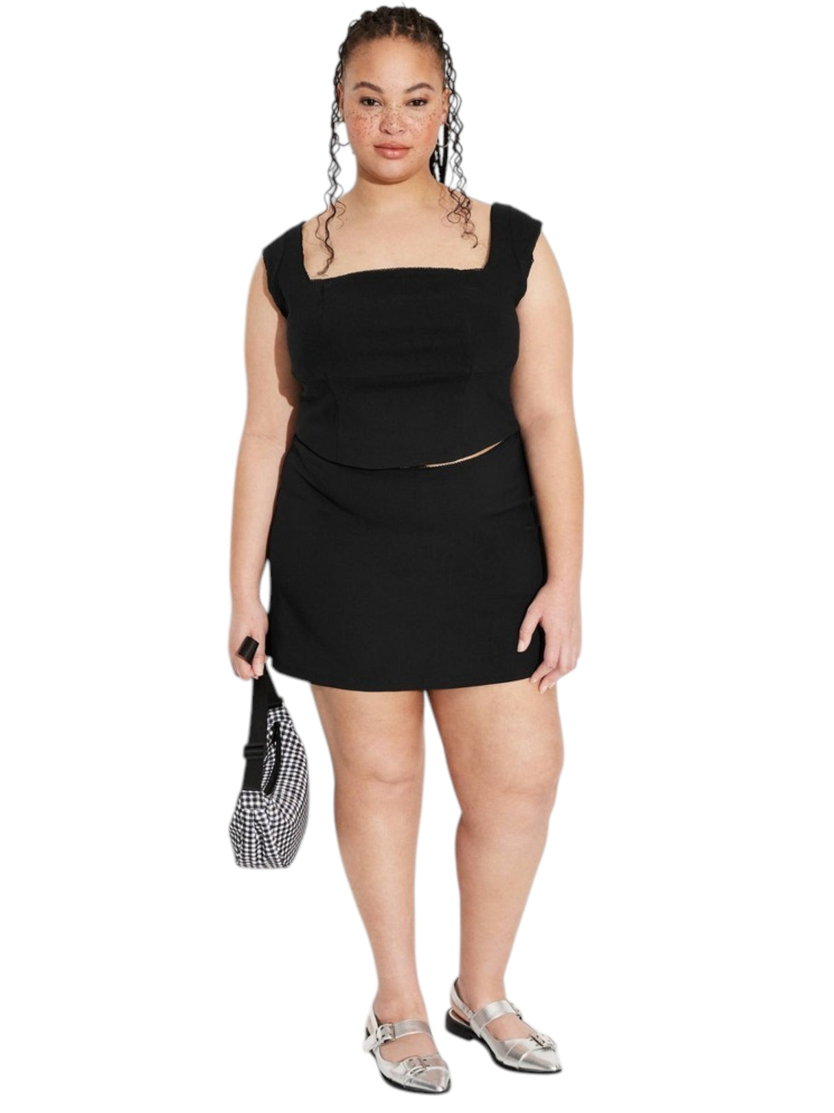 Image for Women's Plain Solid Top,Black