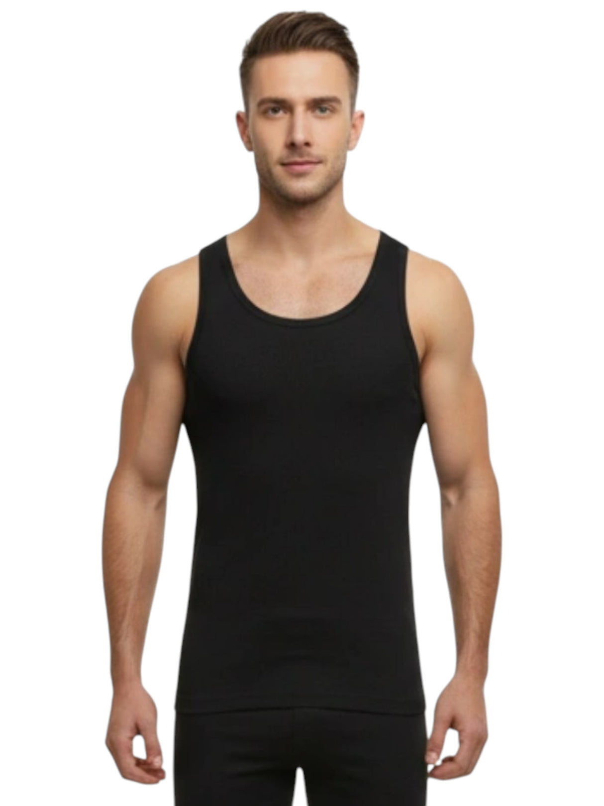 Image for Men's Ribbed Top,Black