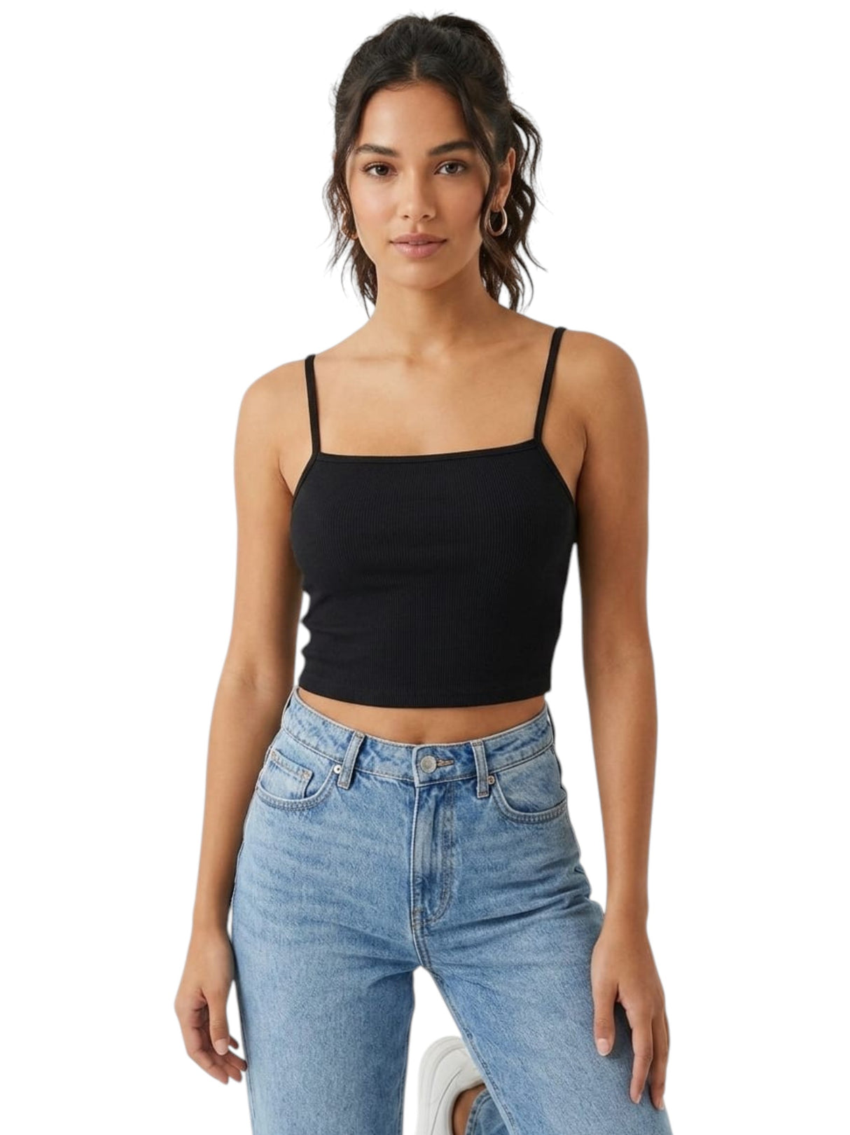 Image for Women's Ribbed Top,Black