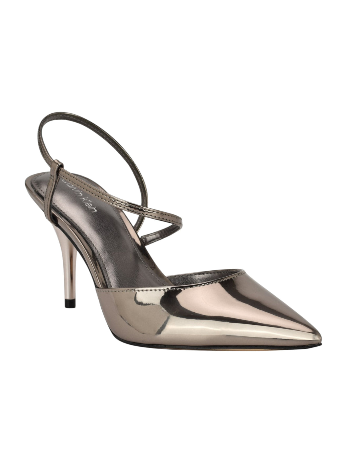 Image for Women's Glowey Heeled Shoes,Dark Silver