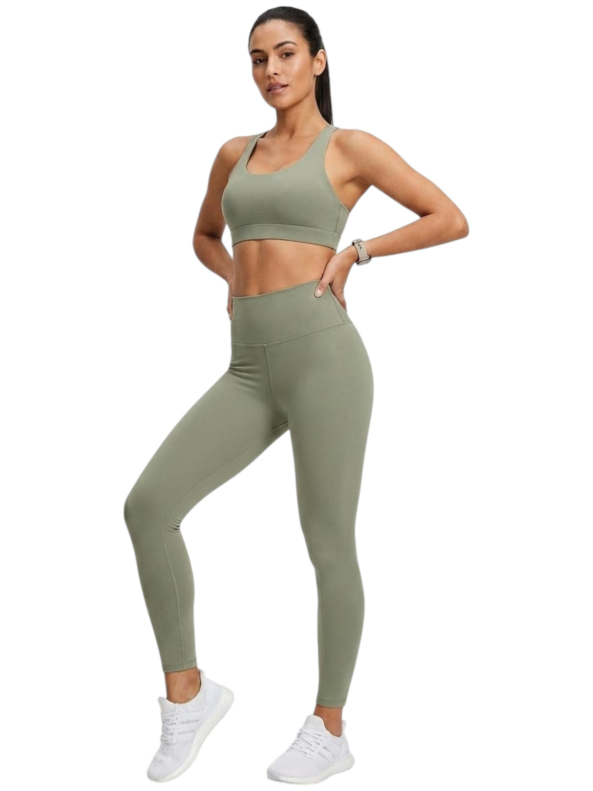 Image for Women's Plain Legging,Dusty Green