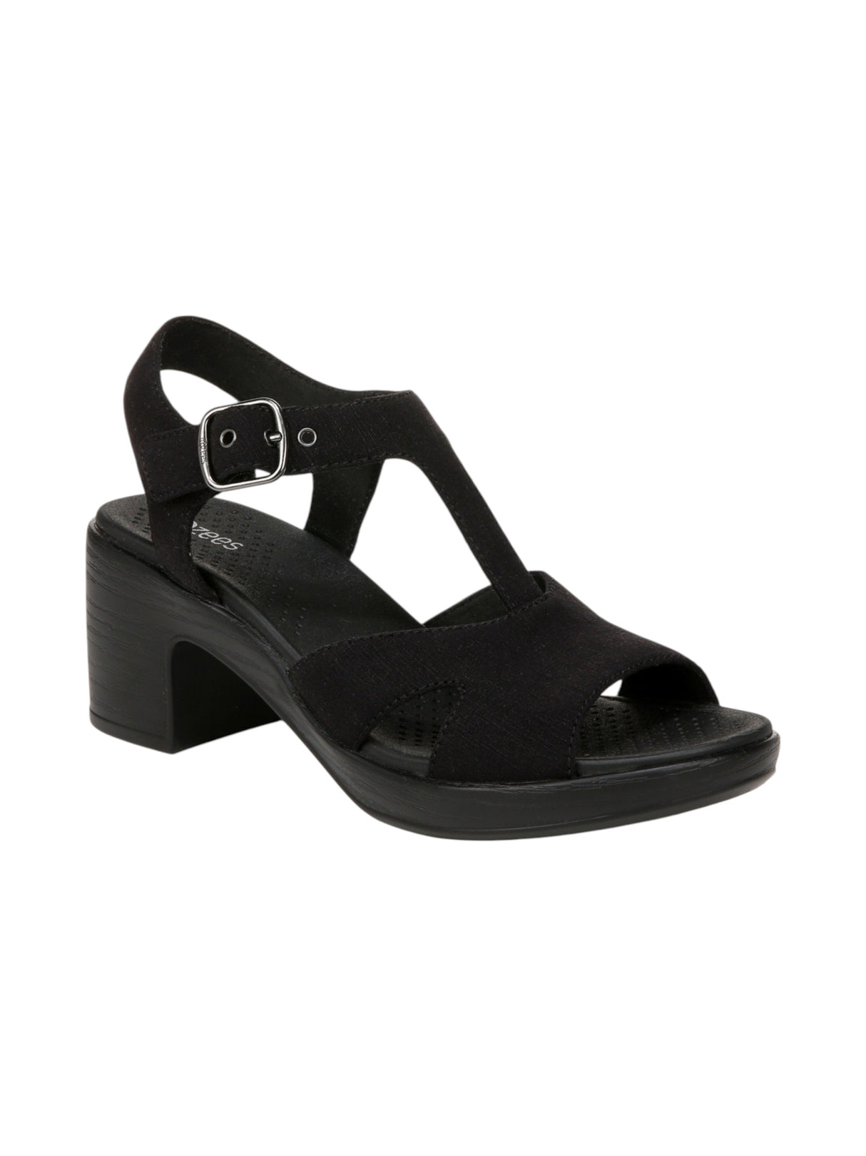 Image for Women's Ribbed Sandals,Black